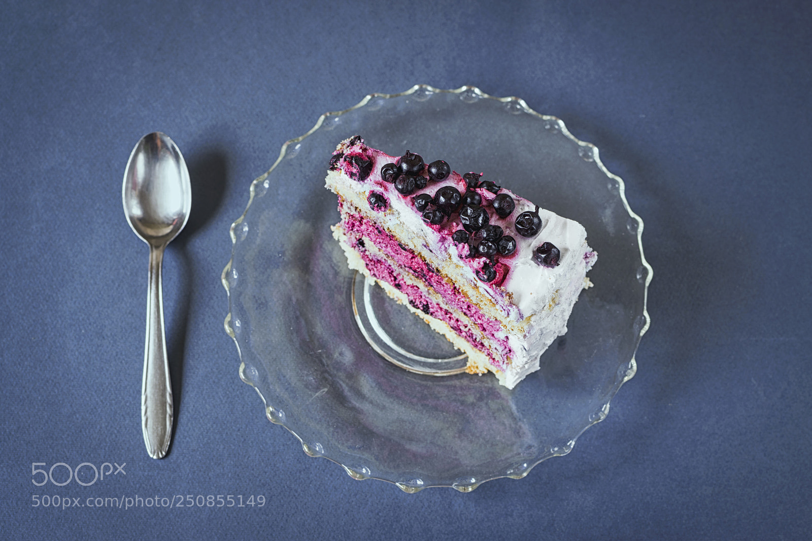Nikon D3300 sample photo. Piece of blueberry cake photography