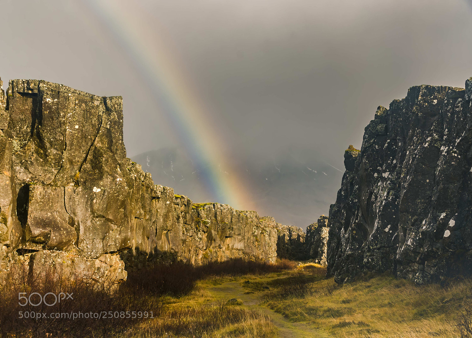 Nikon D7000 sample photo. Pingvellir gap between two photography