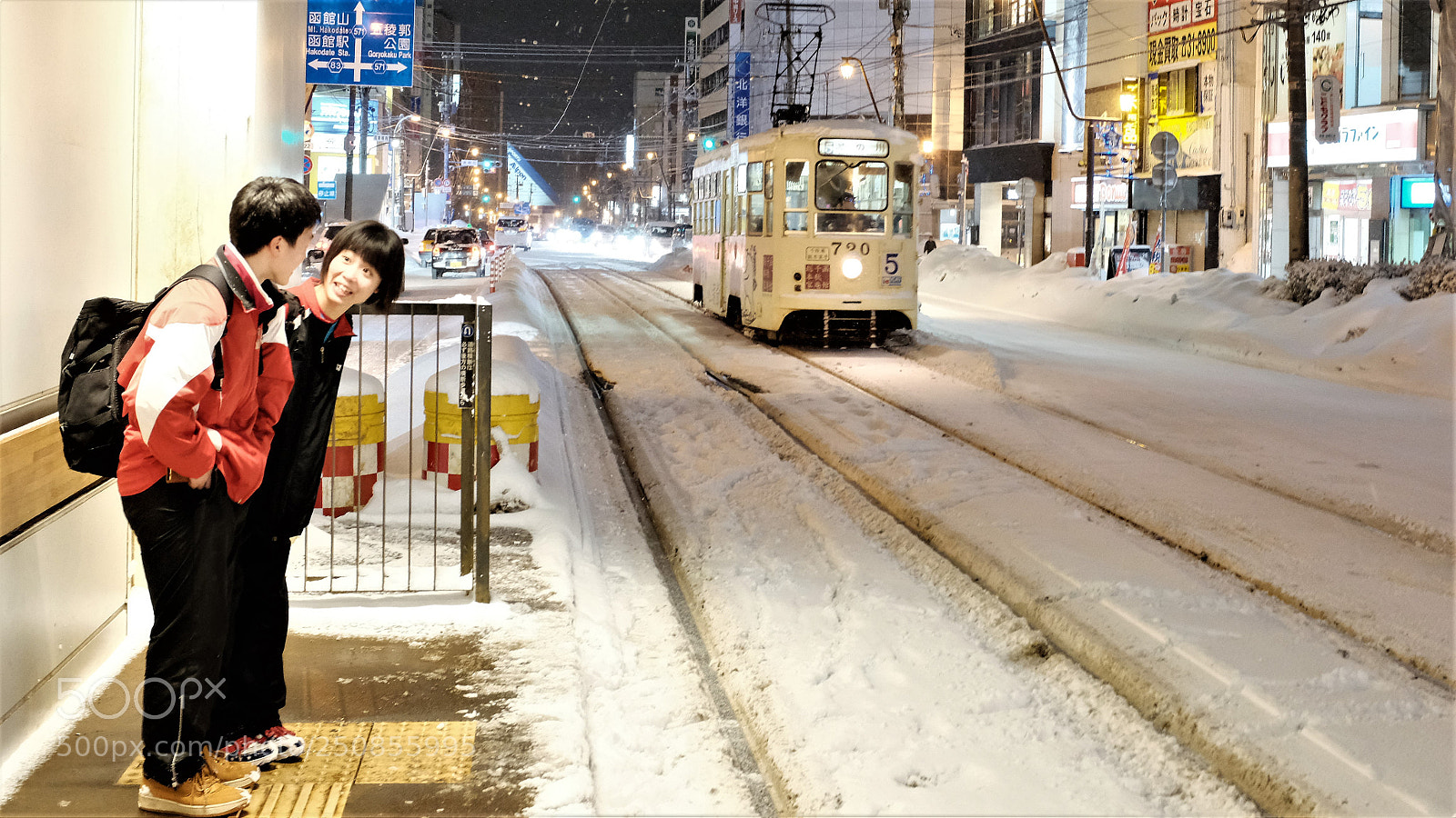 Fujifilm X100F sample photo. 函馆雪夜 photography
