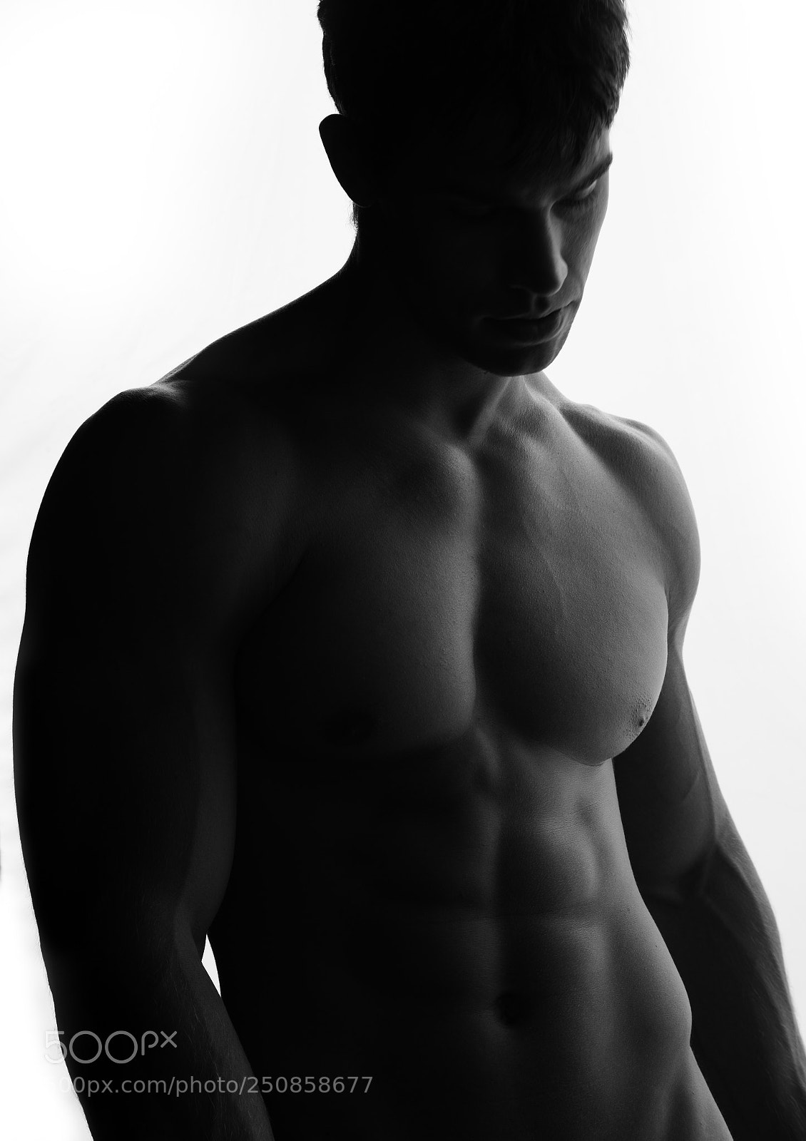 Canon EOS 5D Mark II sample photo. Topless in blackand white photography