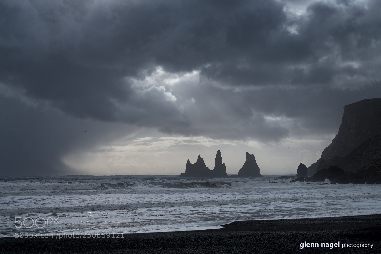 Nikon D850 sample photo. Black sand beach at photography