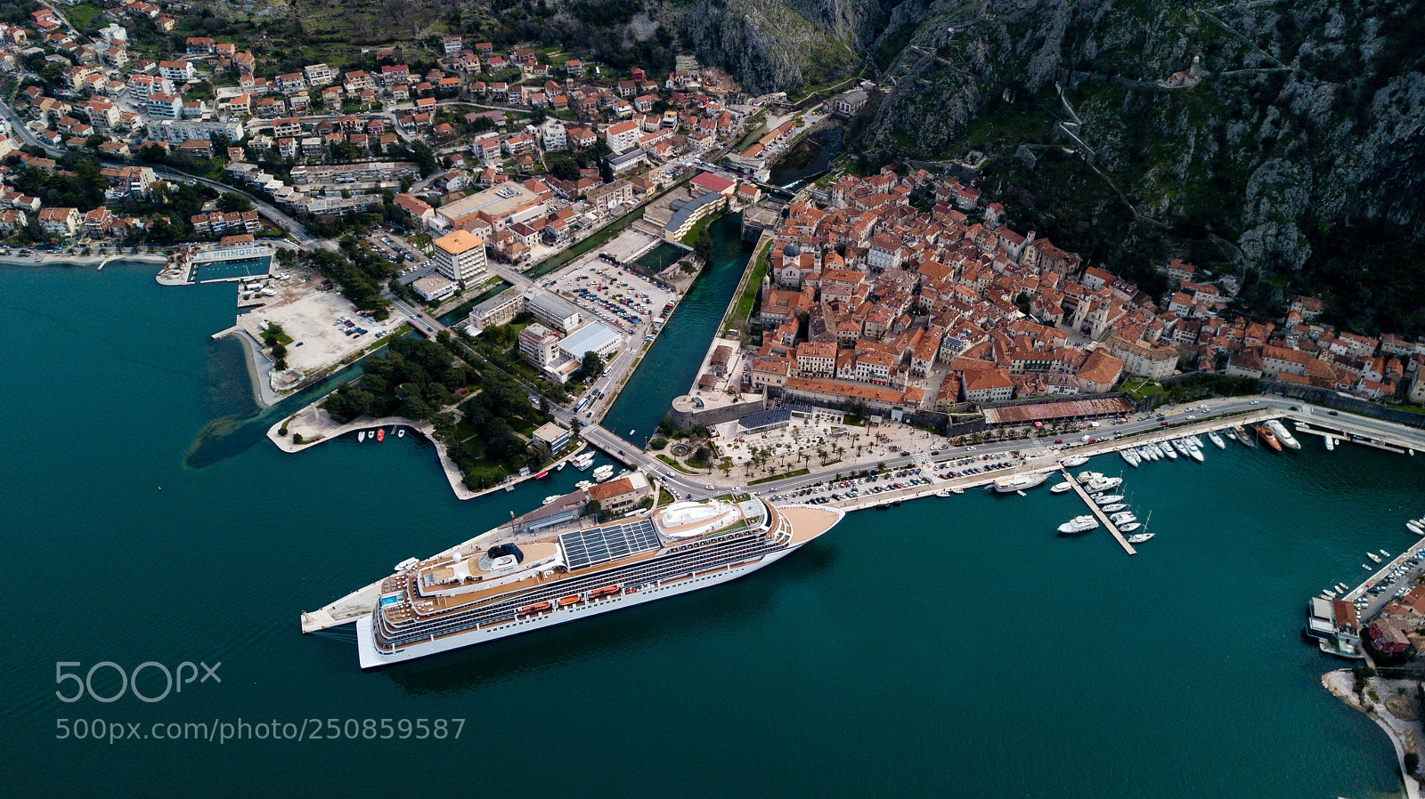 DJI FC220 sample photo. Old town kotor photography