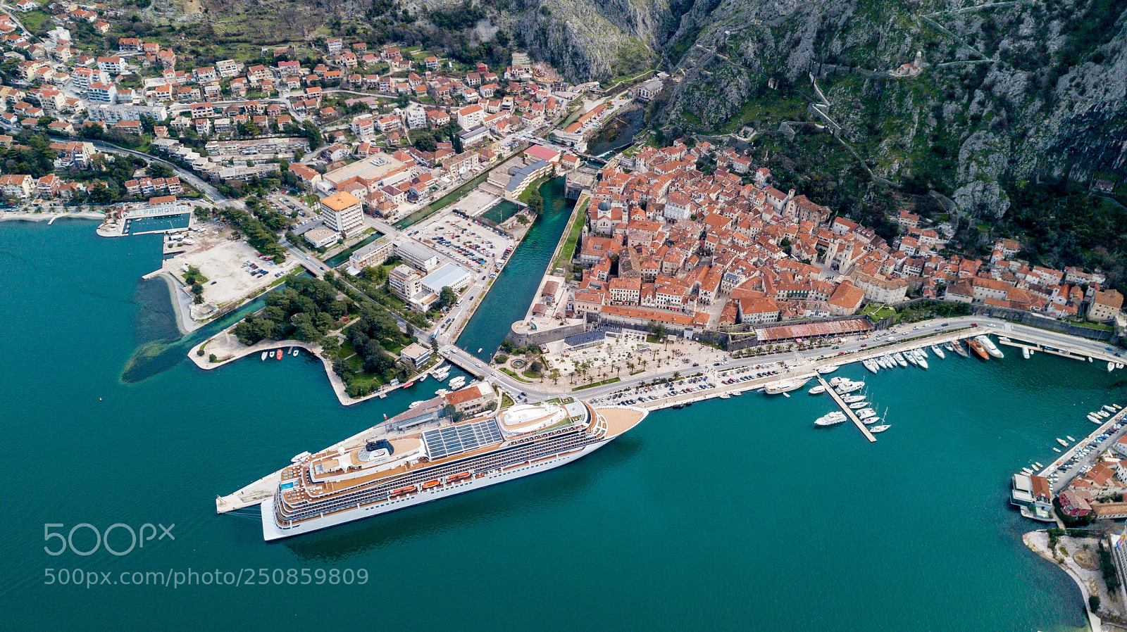 DJI FC220 sample photo. Old town kotor photography