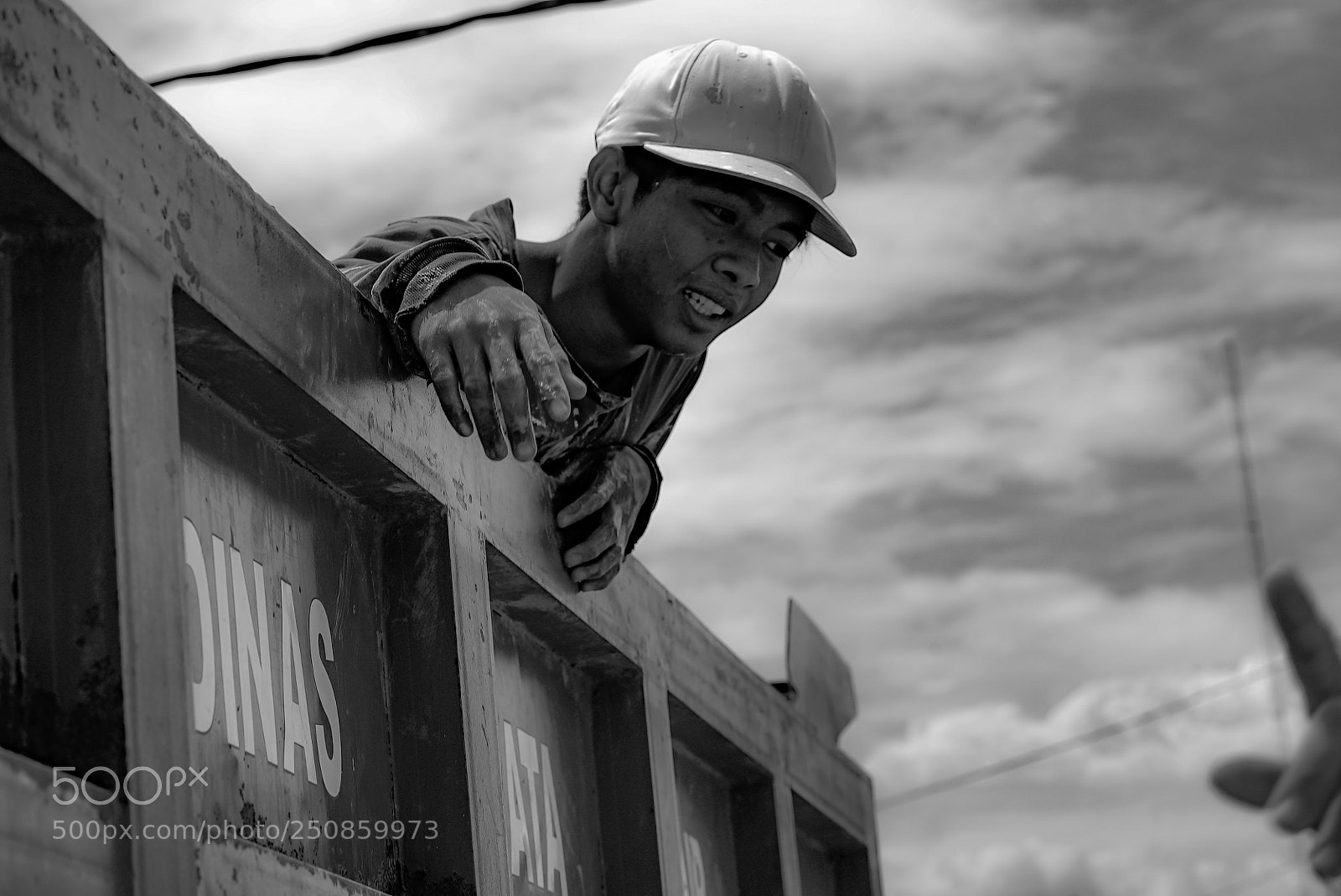 Sony a7S sample photo. Truck tipper boy. photography