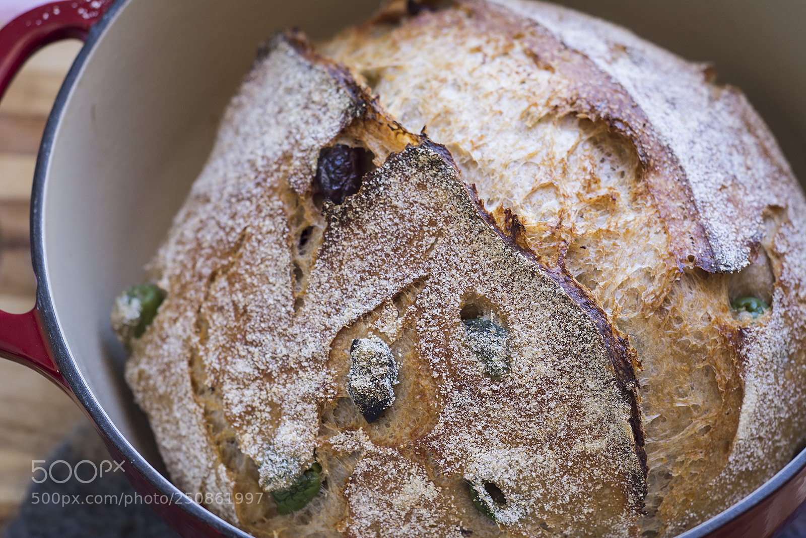 Nikon D7100 sample photo. Olive polenta sourdough photography