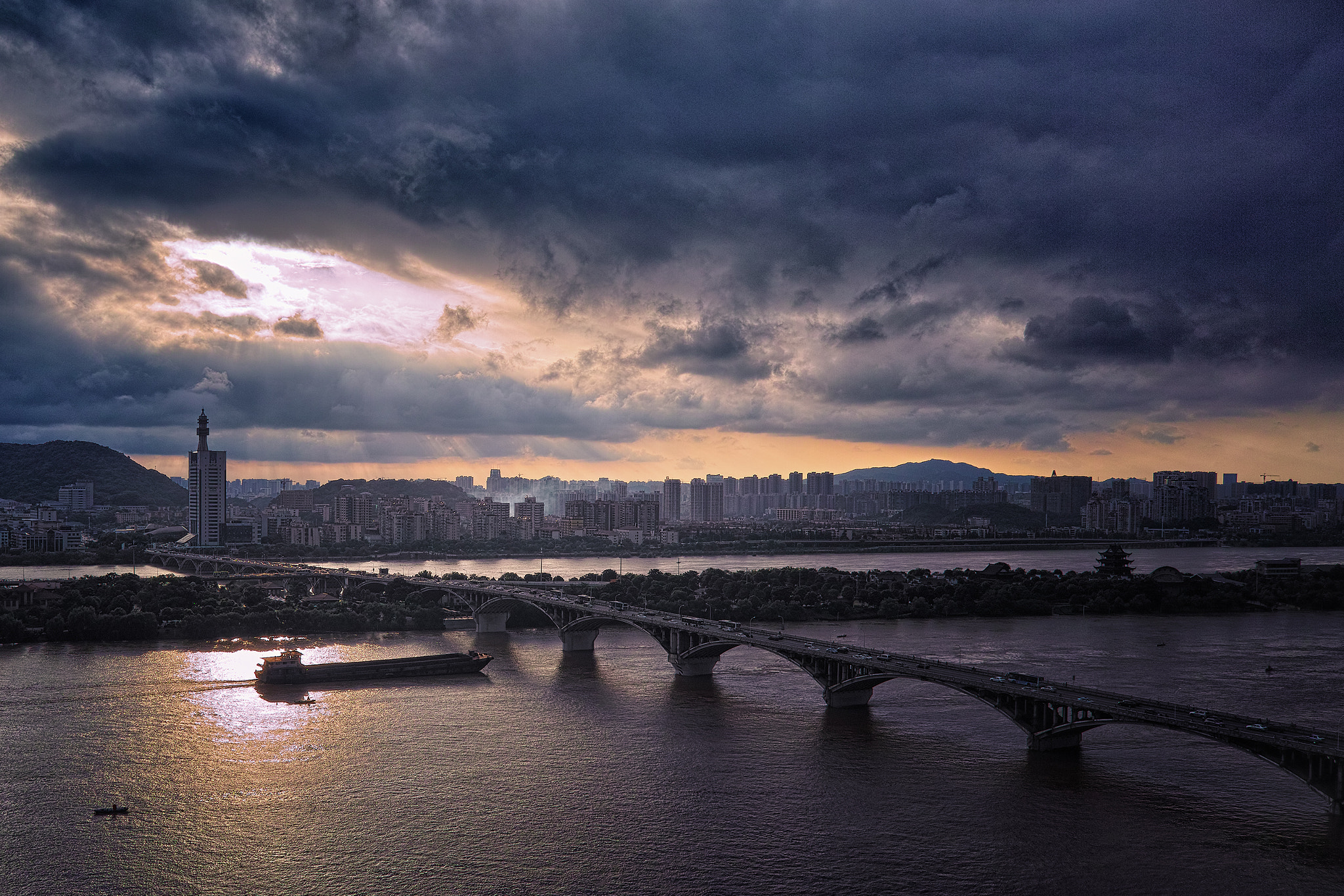 Sigma DP1 Merrill sample photo. 湘江夕照 photography
