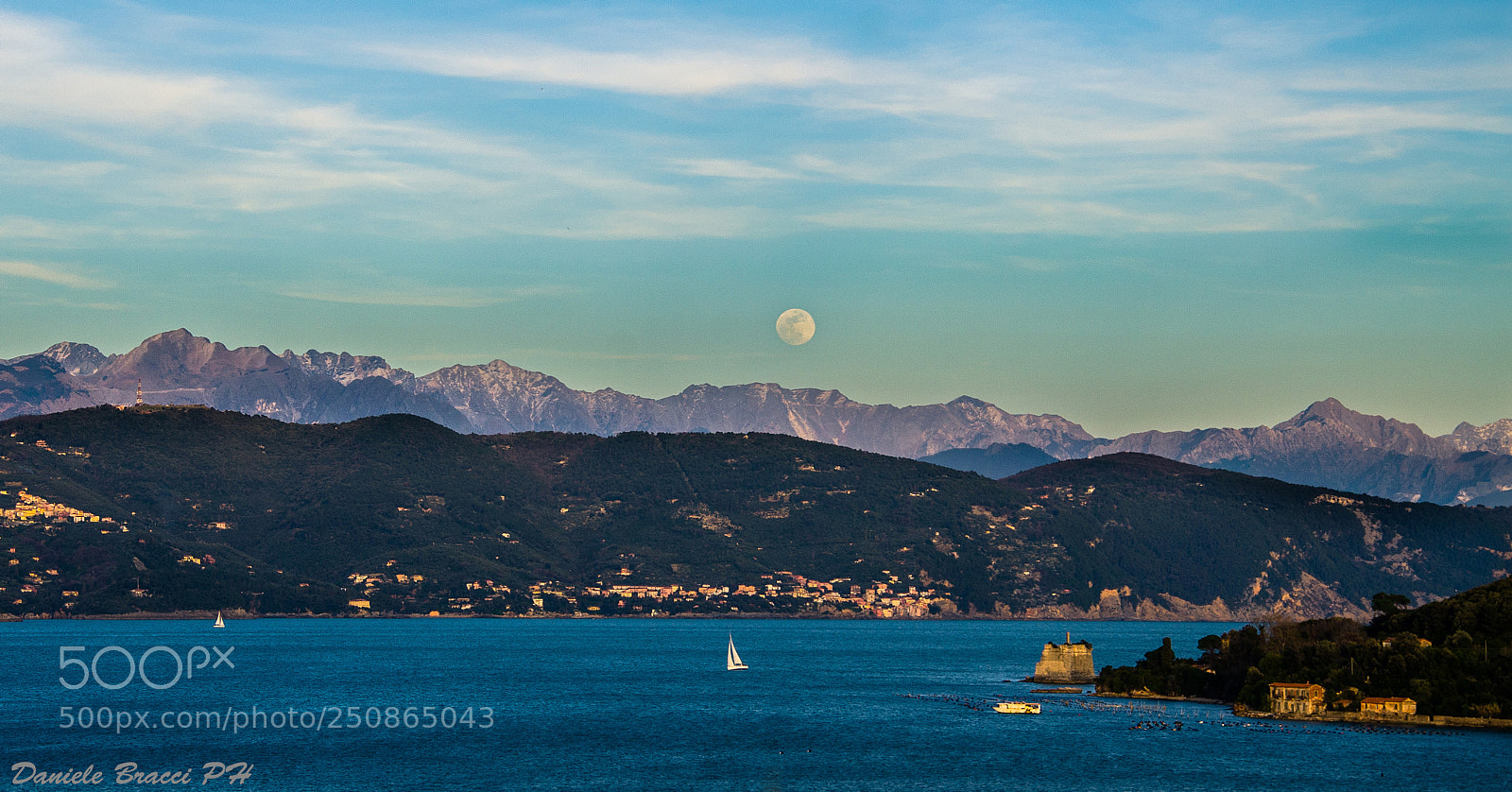 Nikon D7000 sample photo. Moon - mountains photography