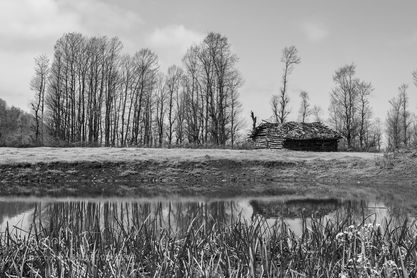 Canon EOS 77D (EOS 9000D / EOS 770D) sample photo. Black & white hut photography