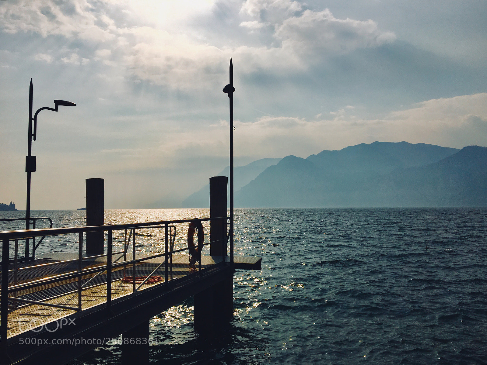 Apple iPhone 6s sample photo. Sunset in malcesine photography