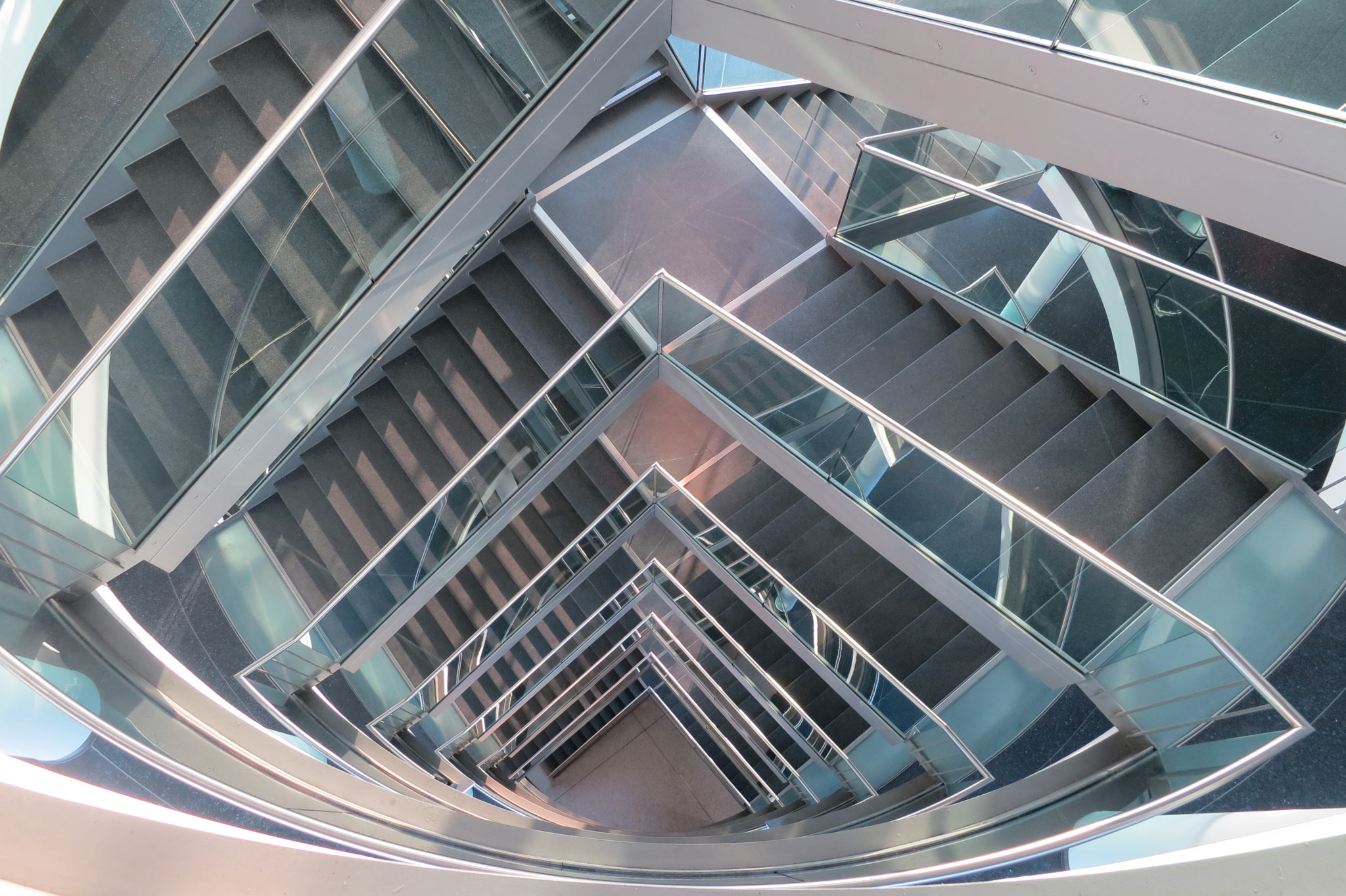 Canon PowerShot S100 sample photo. Munich: staircase in an office building. photography