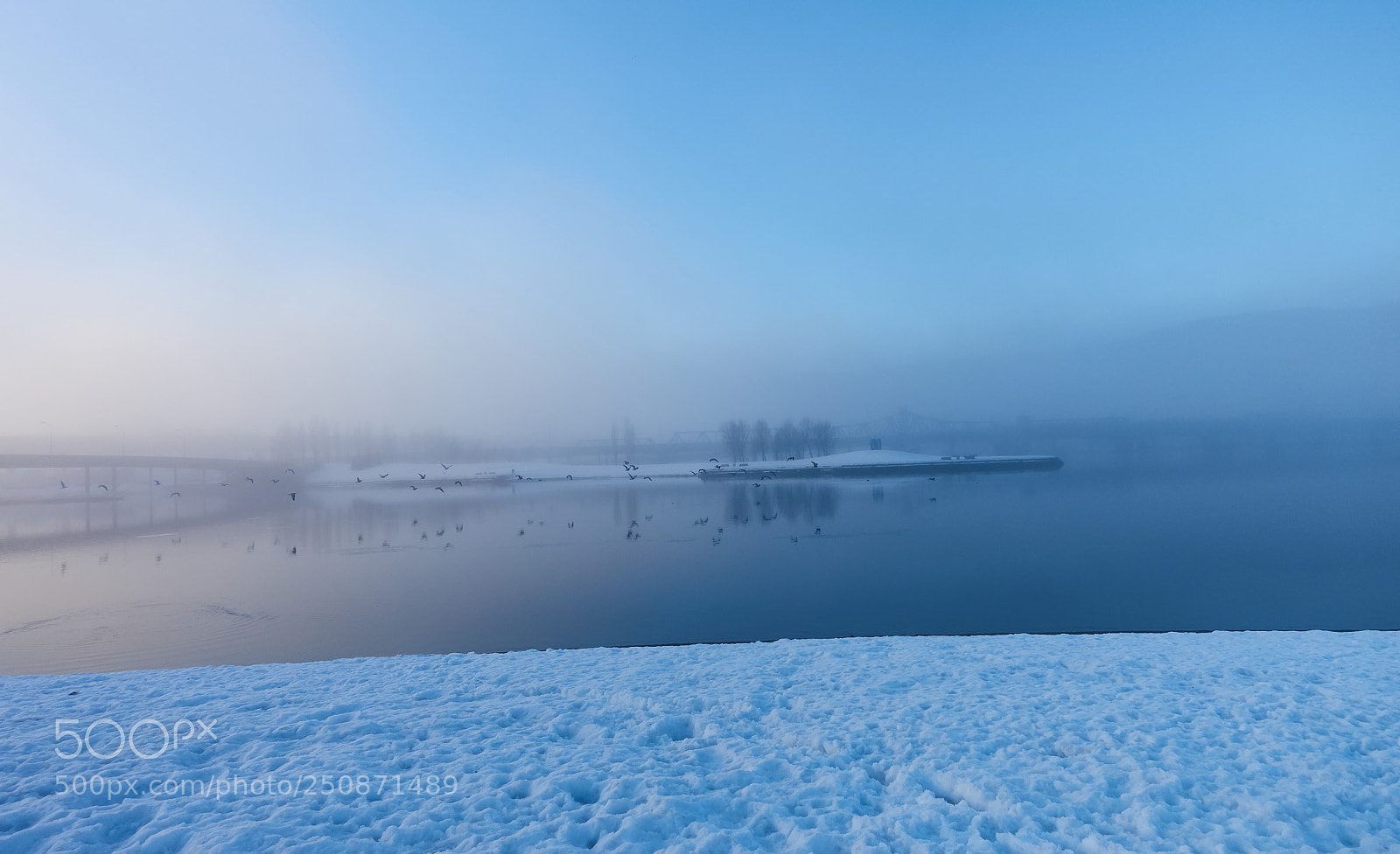 Sony Cyber-shot DSC-RX100 IV sample photo. Fog on the water photography