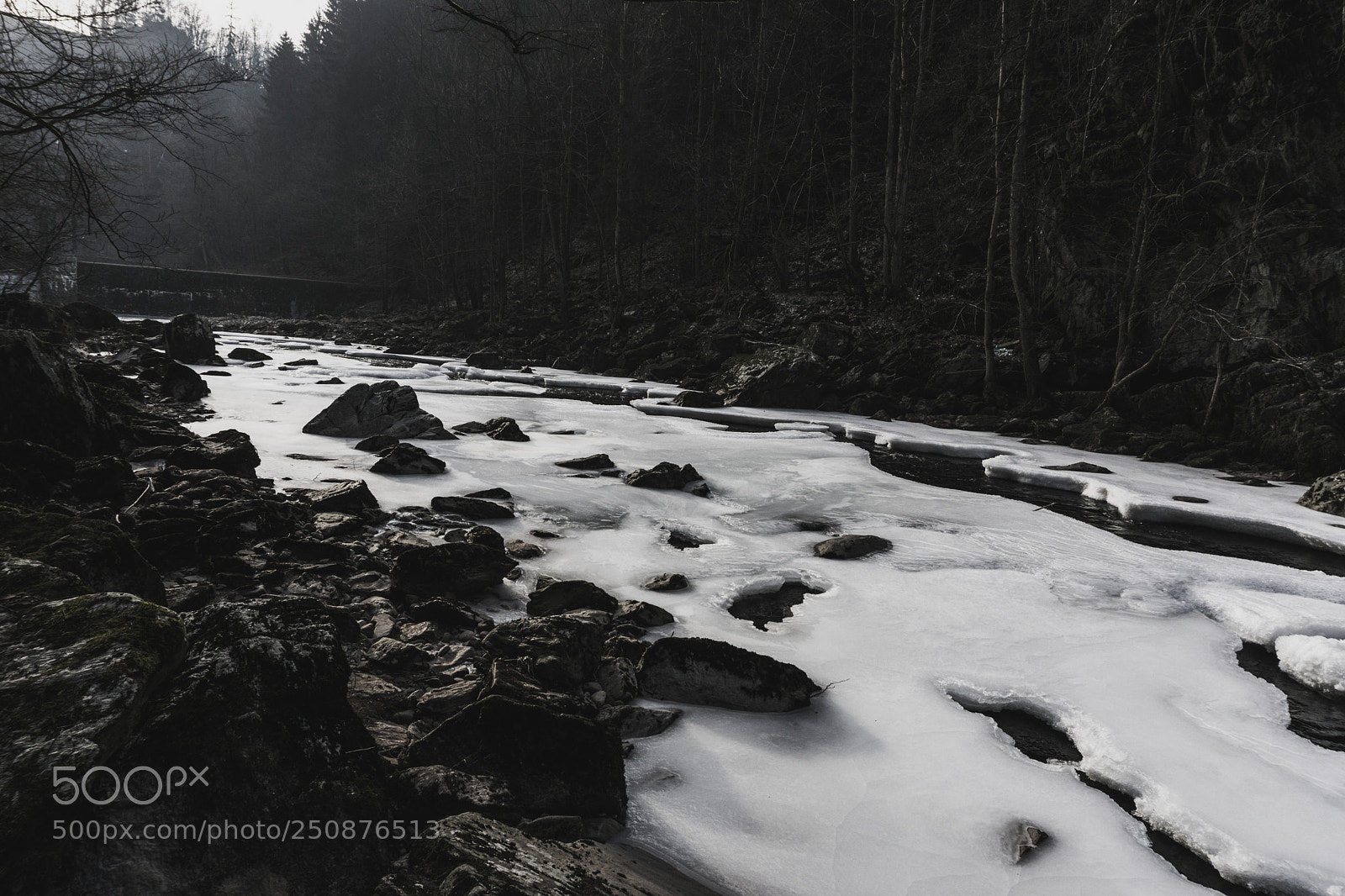 Sony a6000 sample photo. Frozen river photography