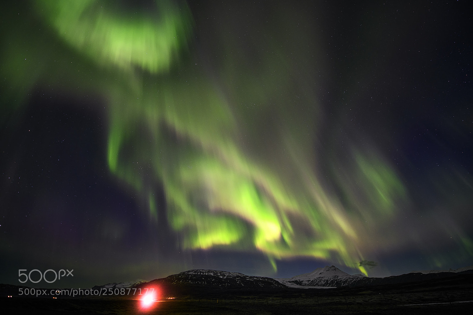 Nikon D850 sample photo. Aurora over snow mountain photography