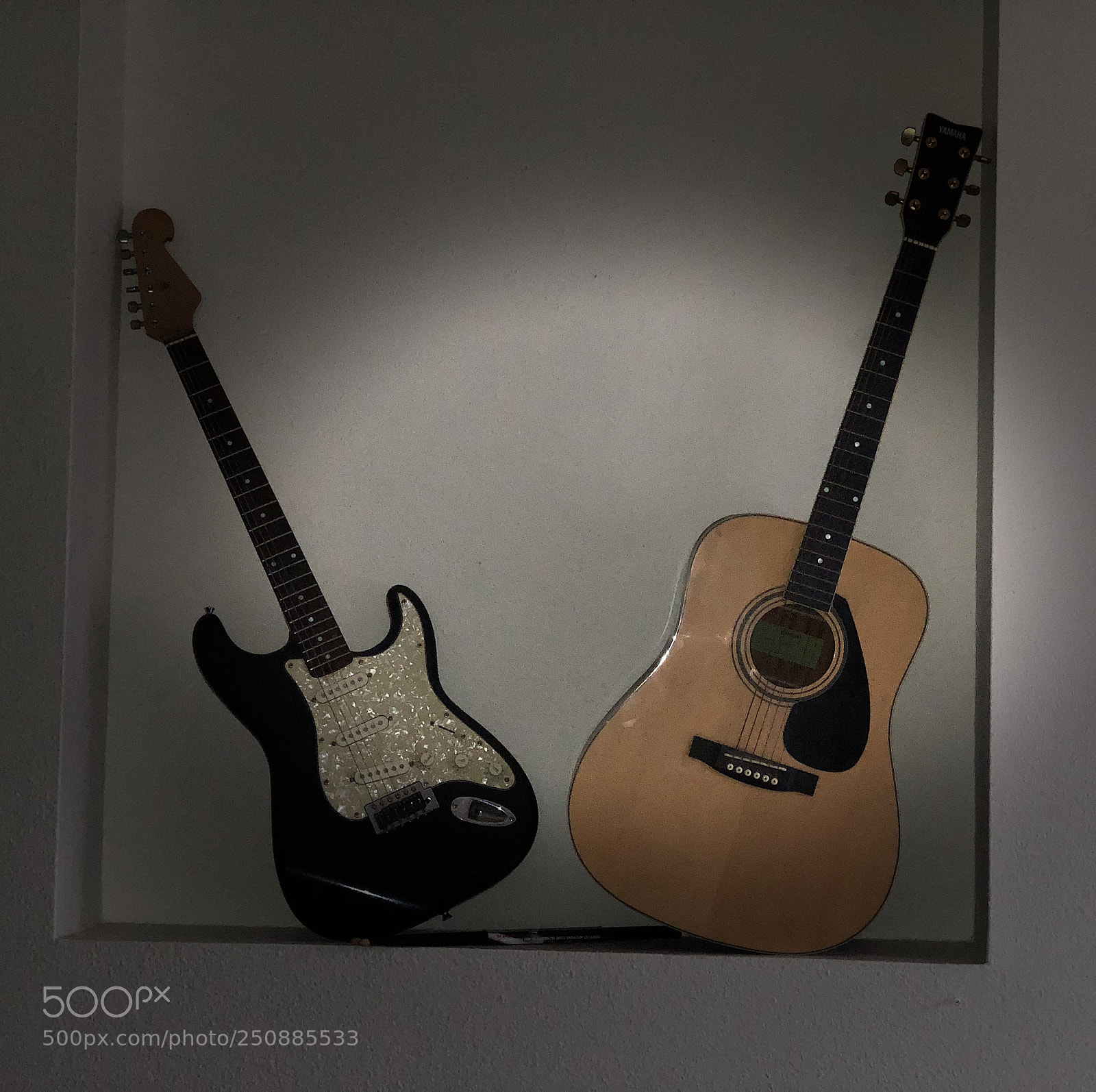 Apple iPhone X sample photo. Guitars in portrait mode photography