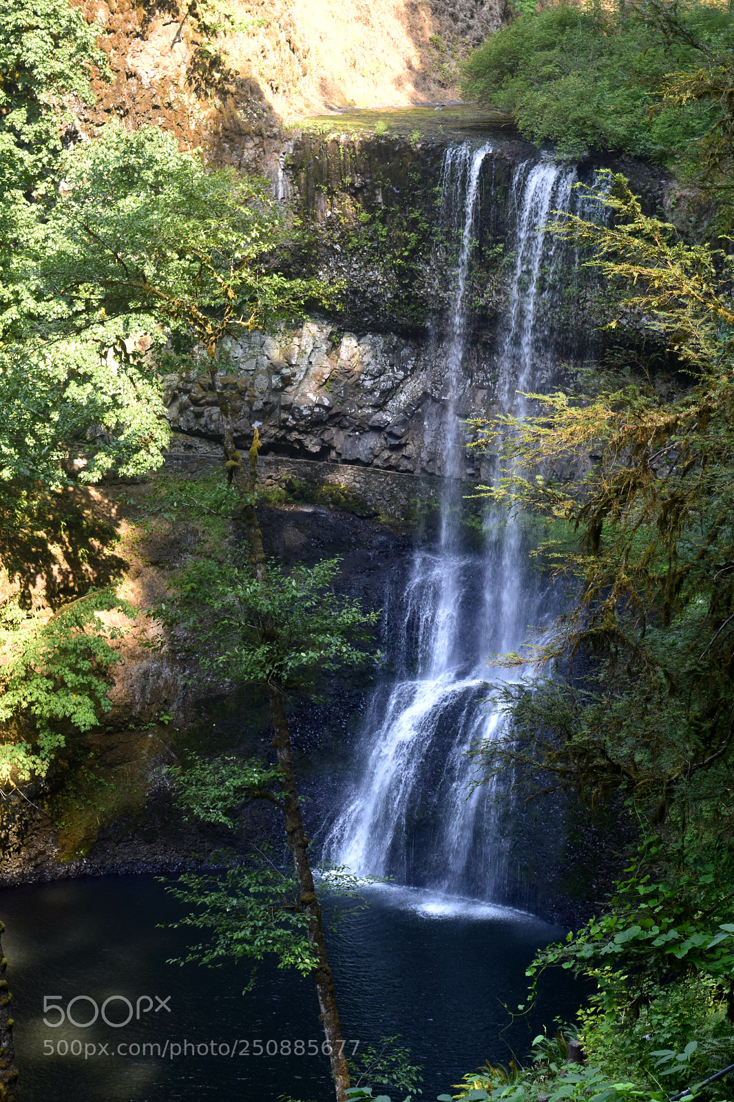 Nikon D5300 sample photo. Peaceful waterfall photography