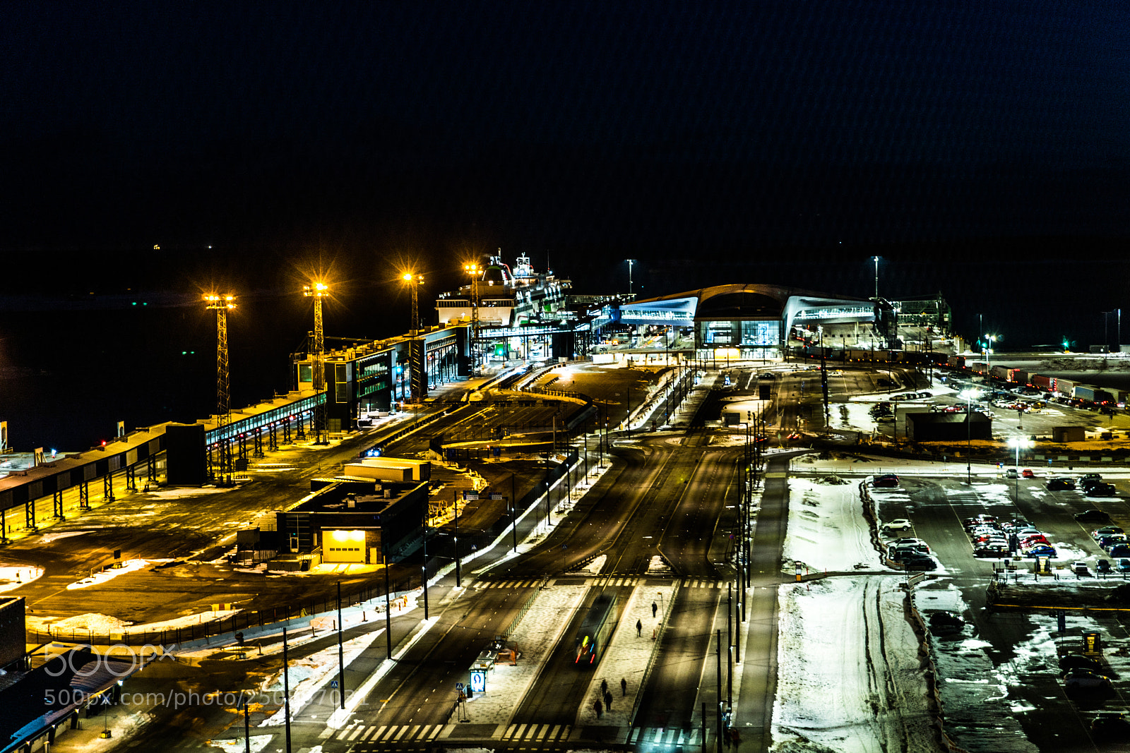 Sony a6300 sample photo. Night in harbour photography
