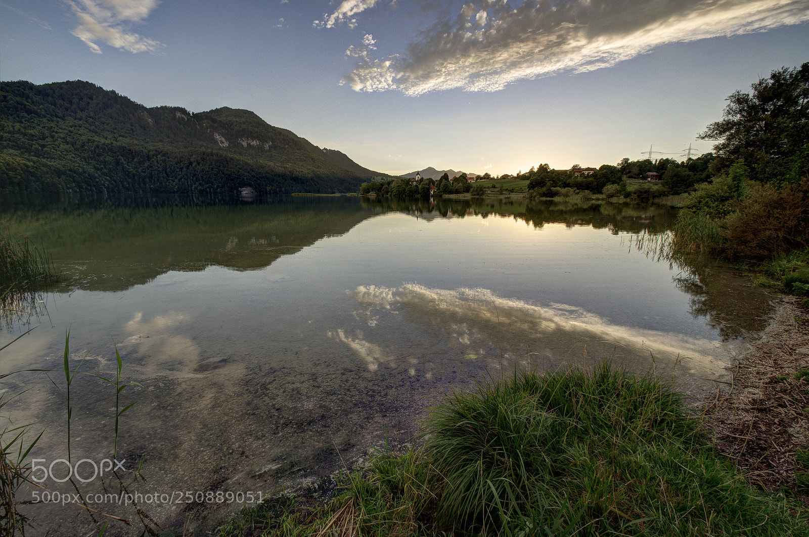 Sony SLT-A35 sample photo. Lakeside sunset photography