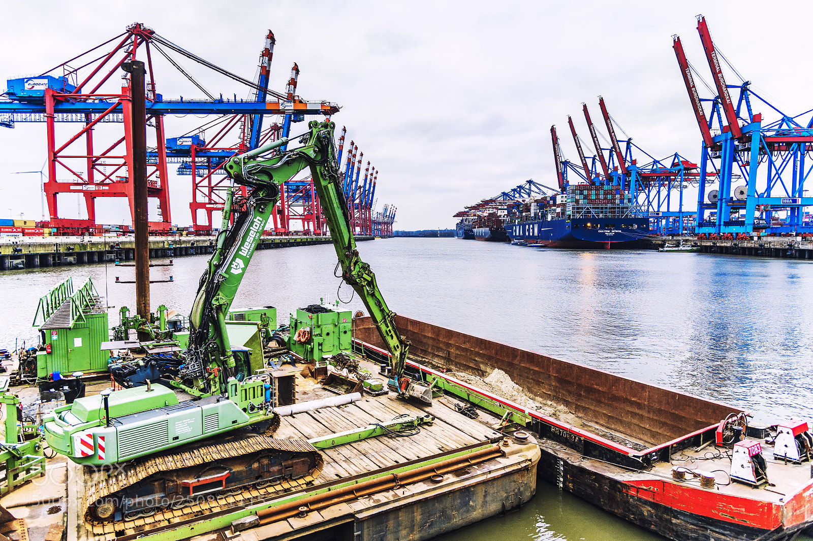 Nikon D850 sample photo. Hamburg - container terminal photography