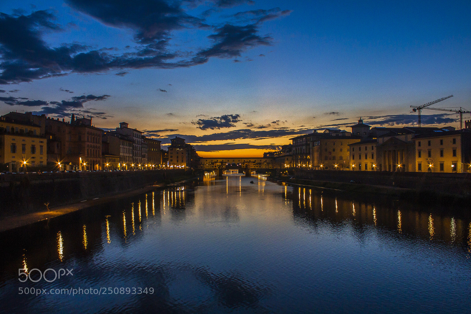 Canon EOS 60D sample photo. Ponte vecchio at sunset photography