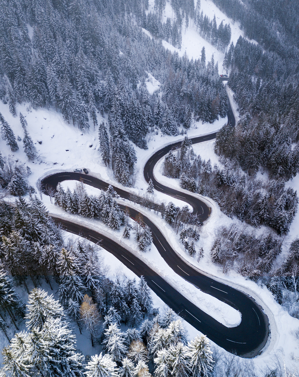 DJI FC220 sample photo. The lost road photography