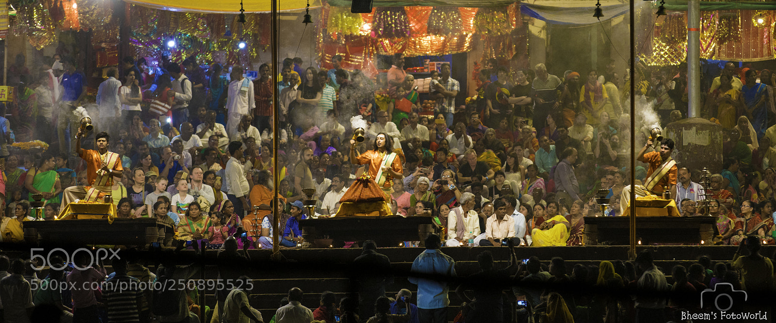 Sony a7R II sample photo. Ganga arati photography