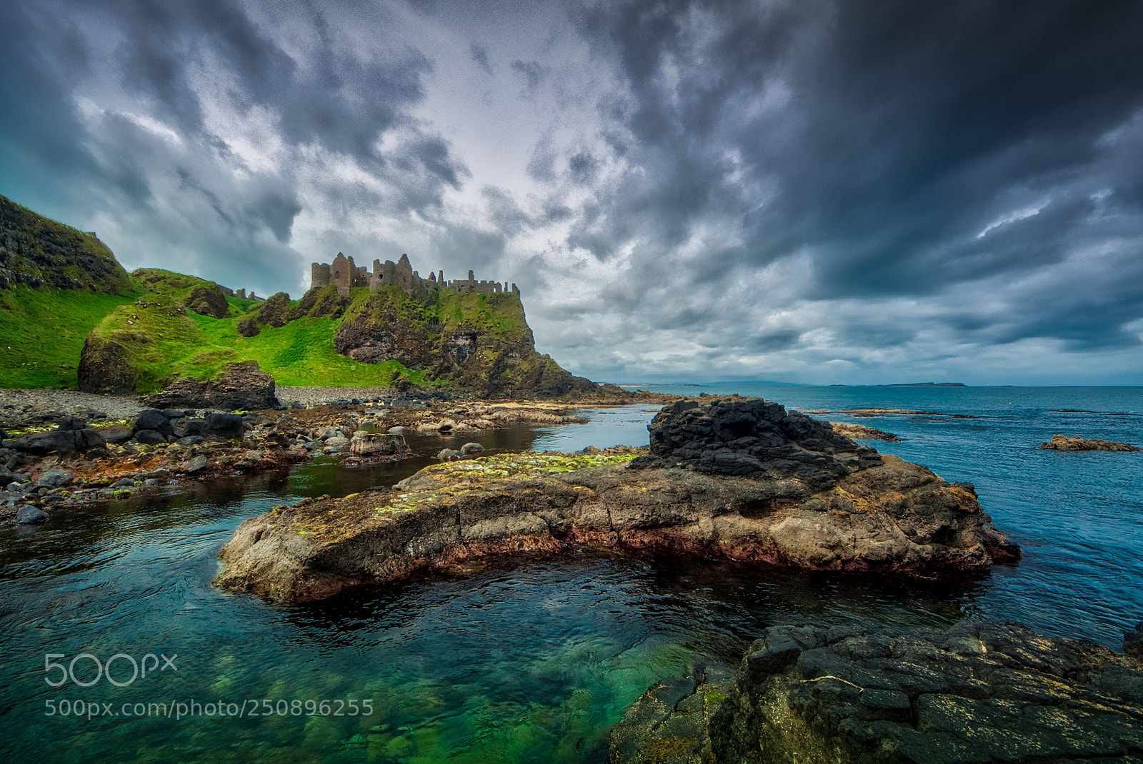 Nikon D90 sample photo. Dunluce castle photography