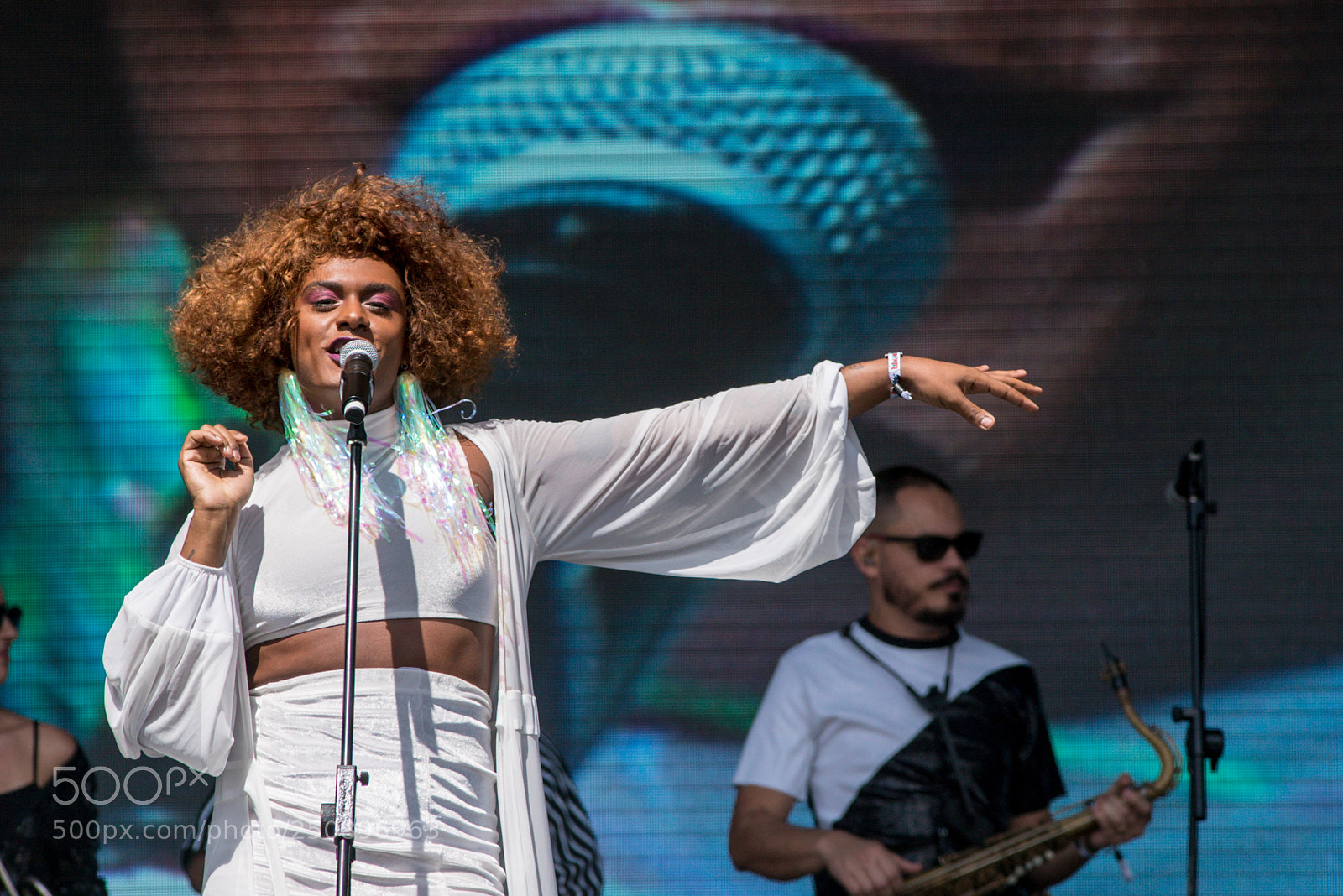 Sony a7S II sample photo. Liniker | lollapalooza brasil 2018 photography