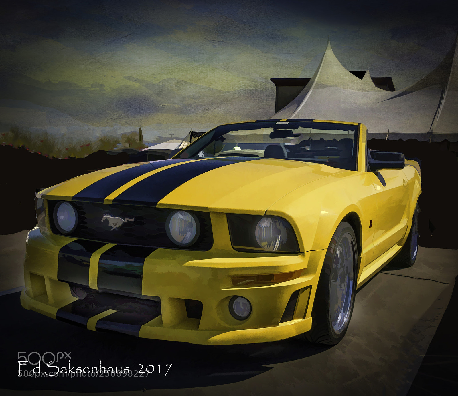 Panasonic Lumix DMC-FZ1000 sample photo. Mustang at the silver photography