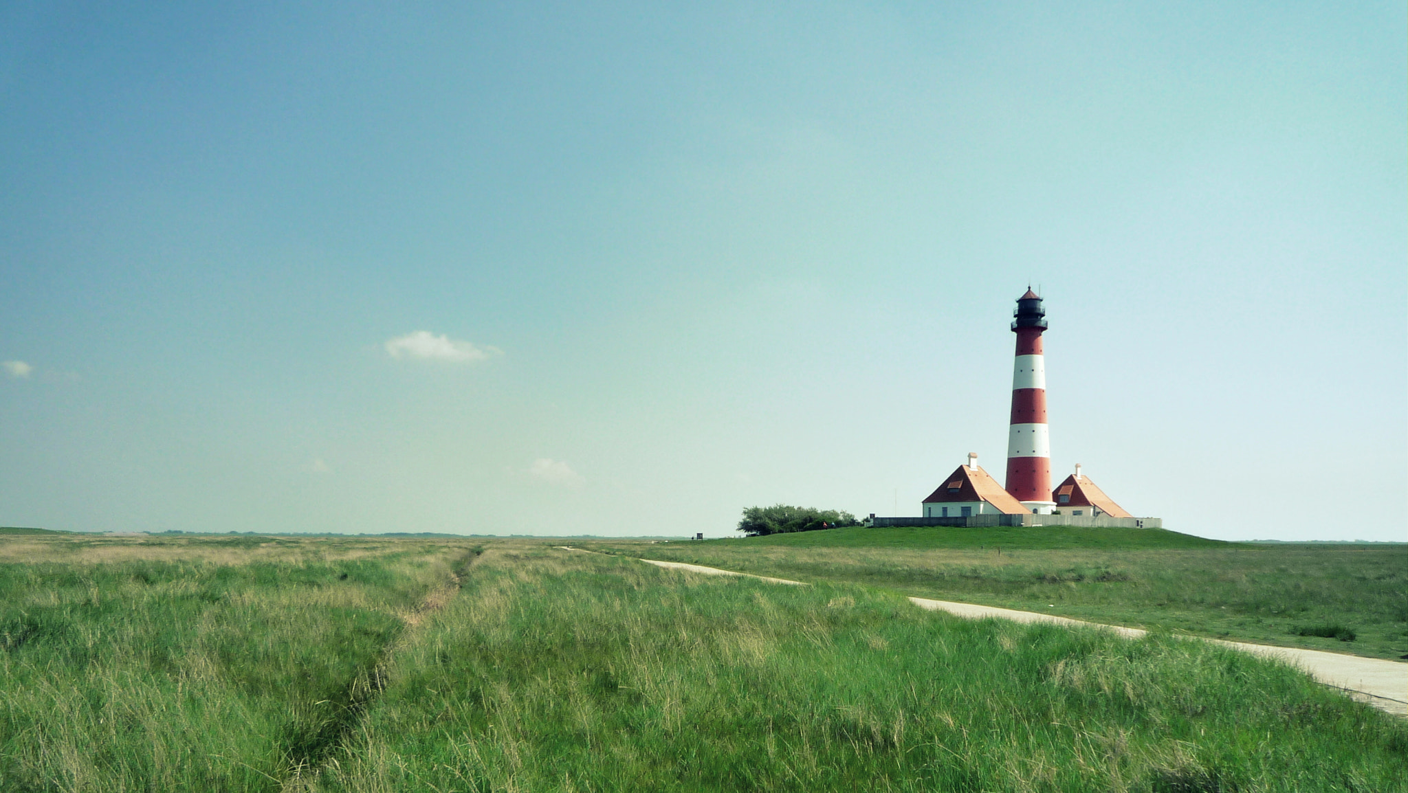 Panasonic DMC-FX500 sample photo. Westerhever leuchtturm photography