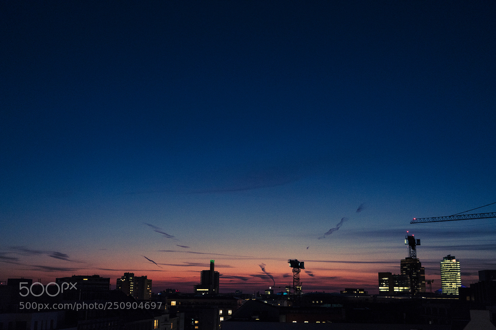 Sony a7R II sample photo. Sunset over berlin photography