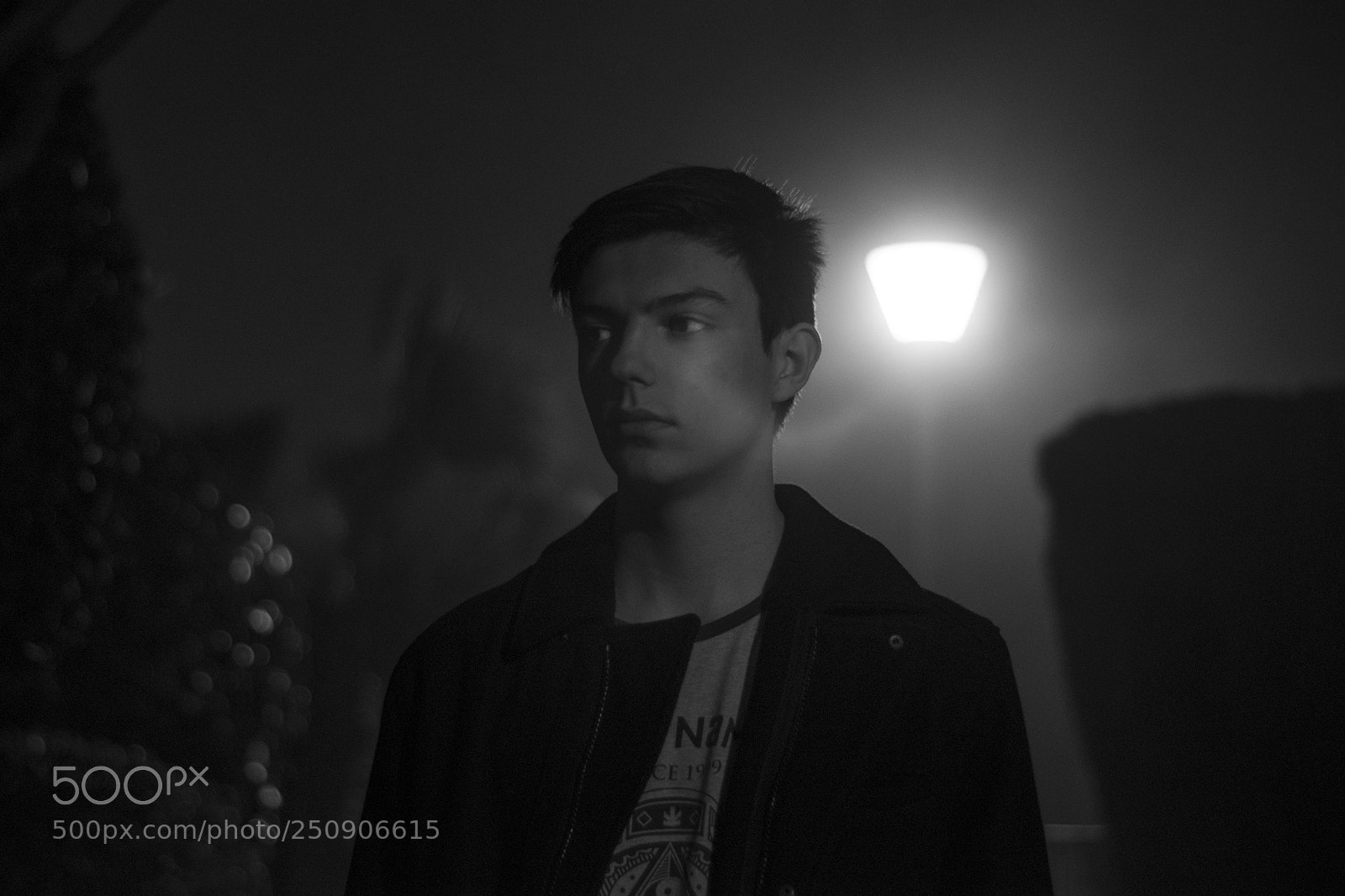 Nikon D5300 sample photo. Night portrait with fog photography