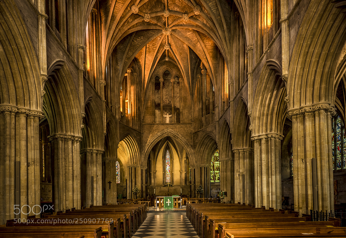 Nikon D810 sample photo. Pershore abbey, photography