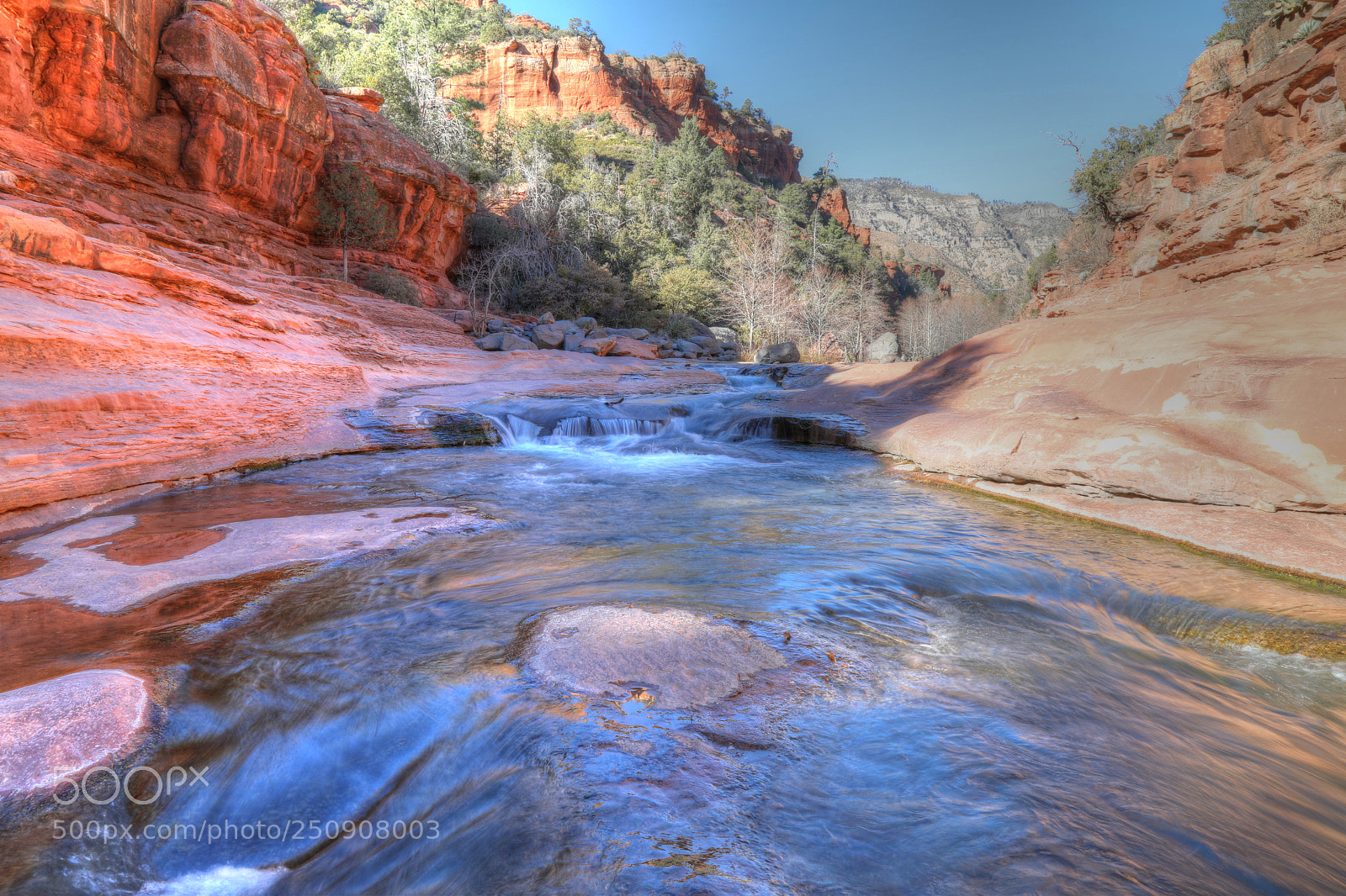 Canon EF 24-105mm F4L IS USM sample photo. Stream in sedona photography
