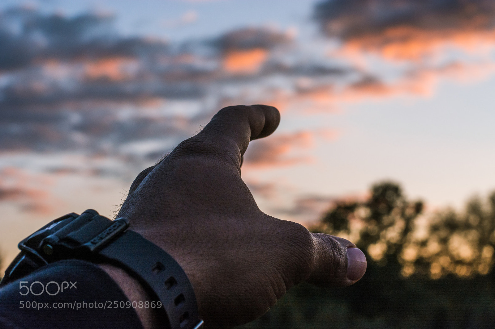 Nikon D7100 sample photo. Hand and sunset photography