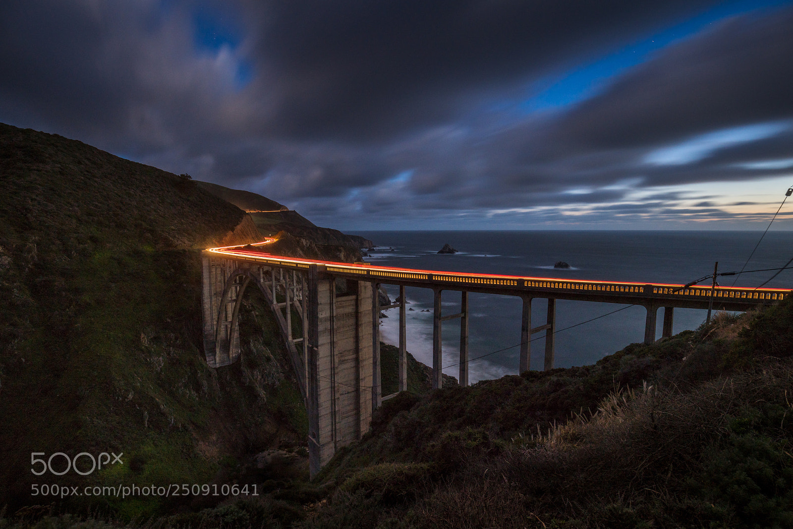 Sony a7R III sample photo. Blue hour bridge photography