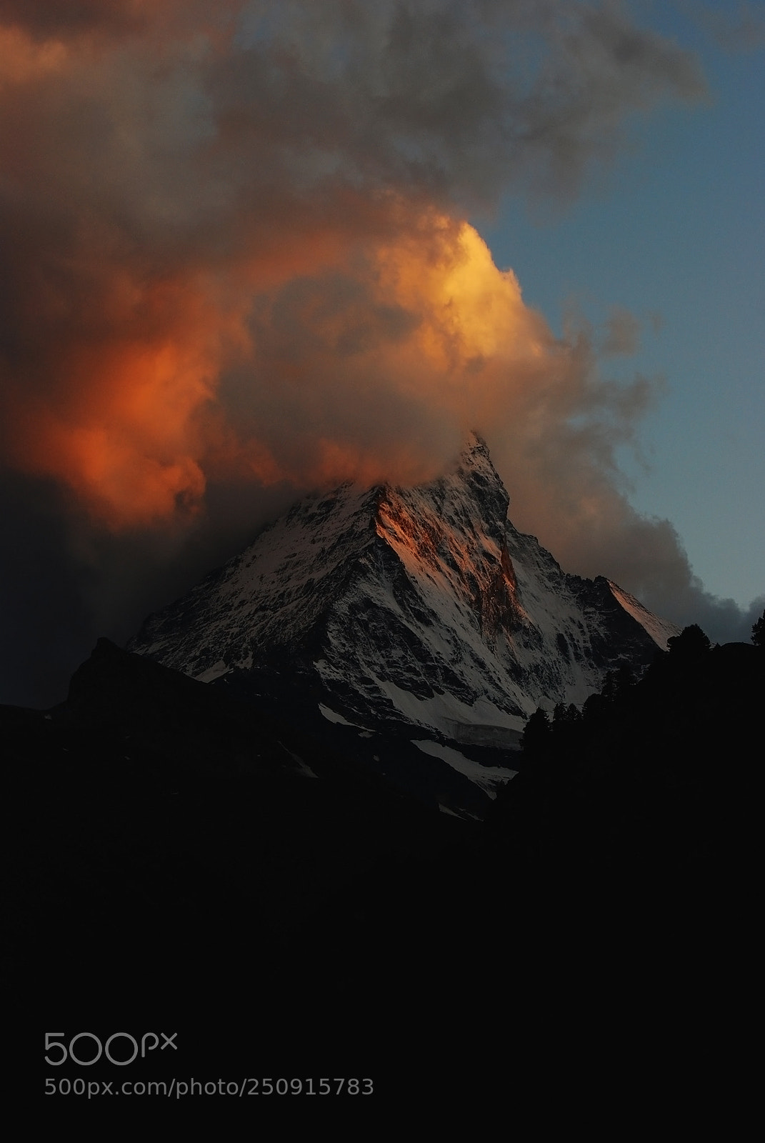 Nikon D80 sample photo. Mountain on fire ii photography