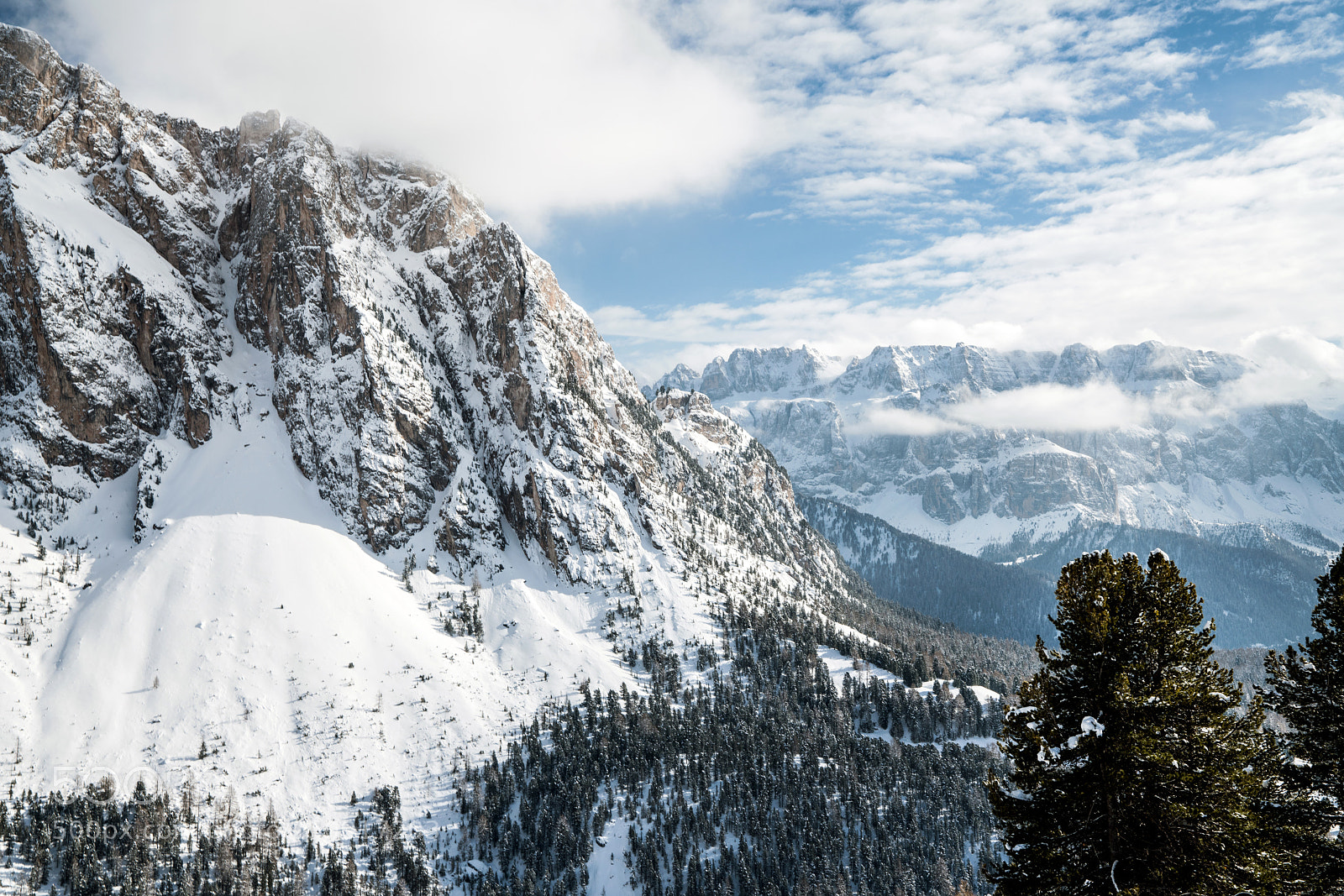 Sony a7R II sample photo. Winter view from col photography