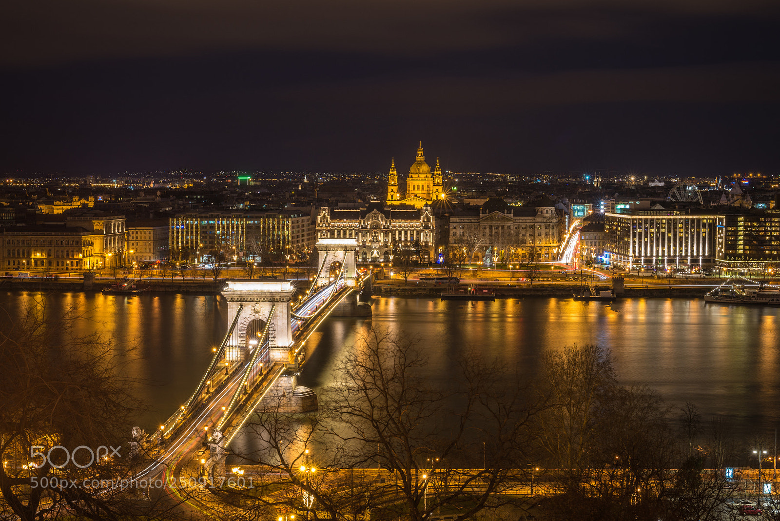 Nikon D610 sample photo. Ночной Будапешт. Базилика photography