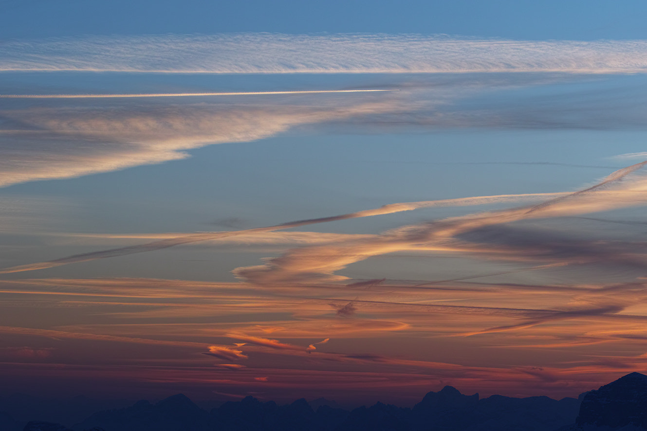 Sigma SD1 Merrill sample photo. Sunset dolomites photography