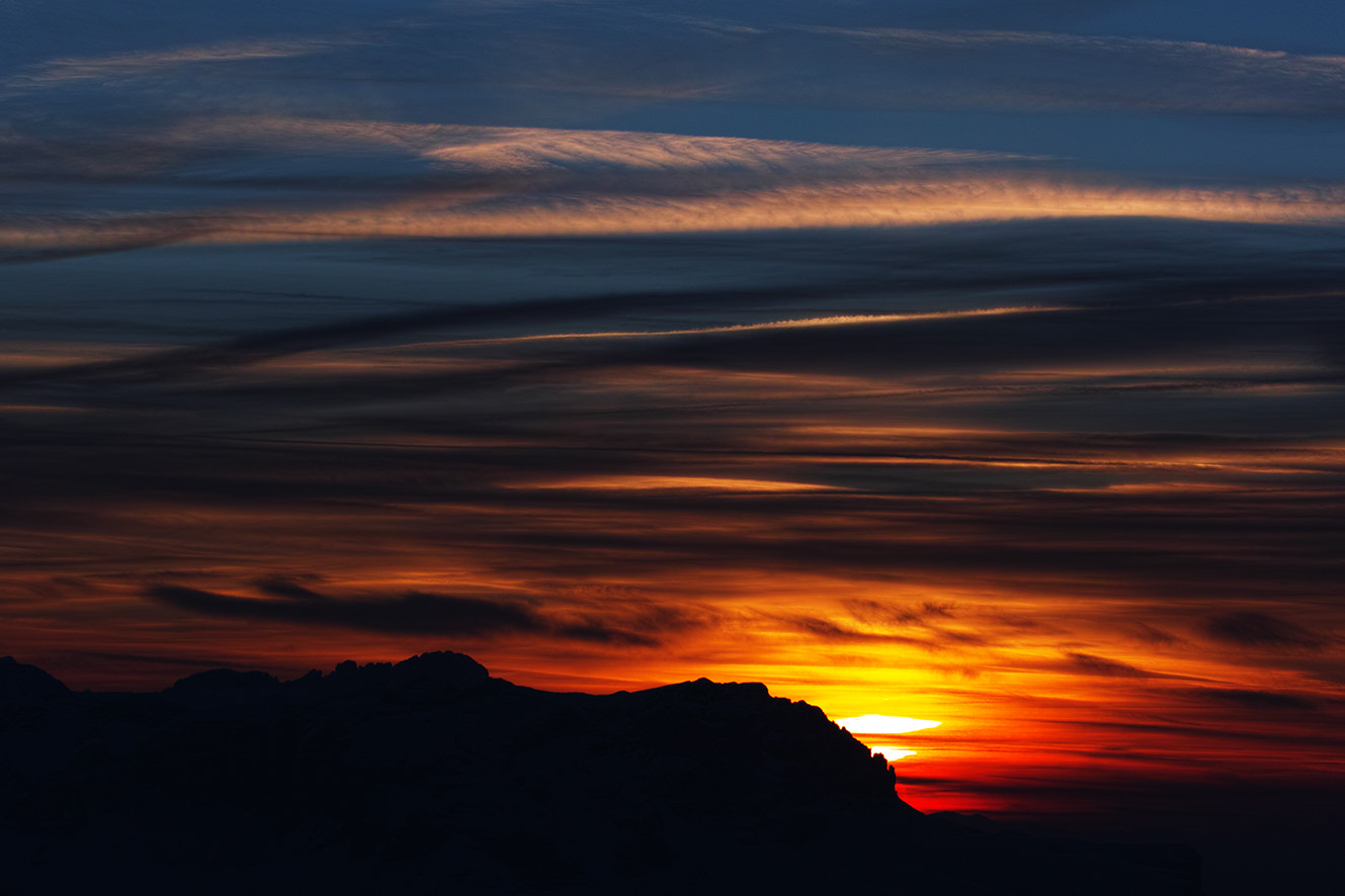 Sigma SD1 Merrill sample photo. Sunset dolomites photography