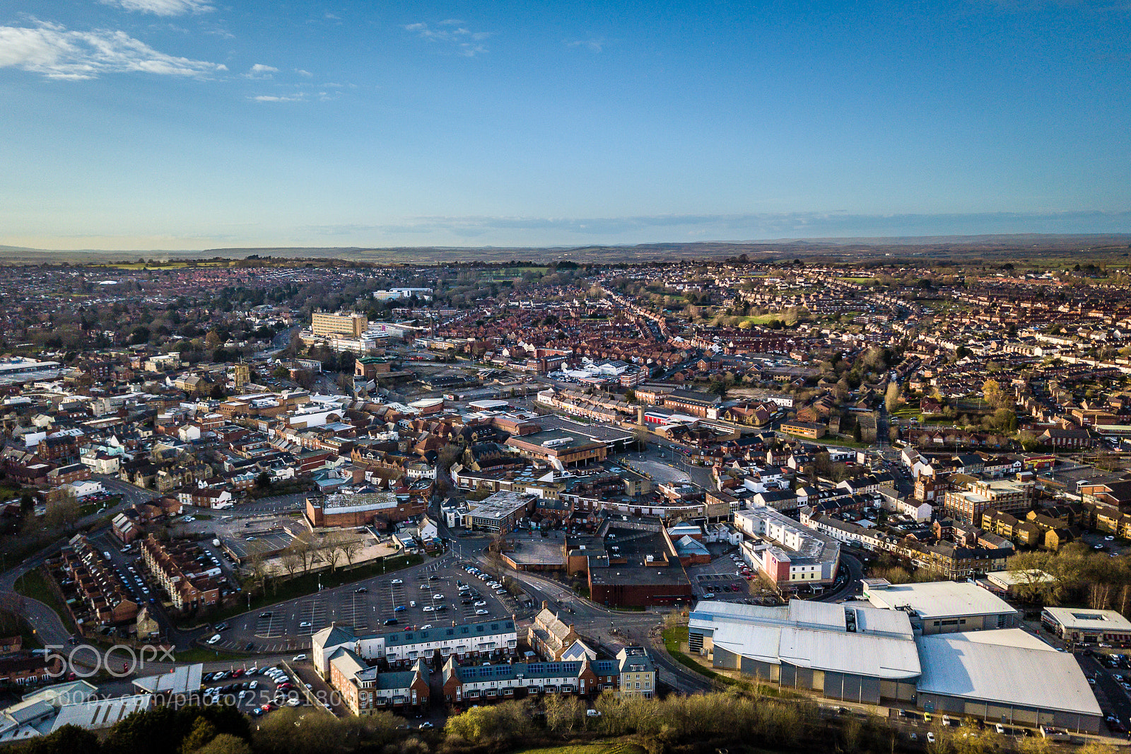 DJI FC220 sample photo. Yeovil town centre photography