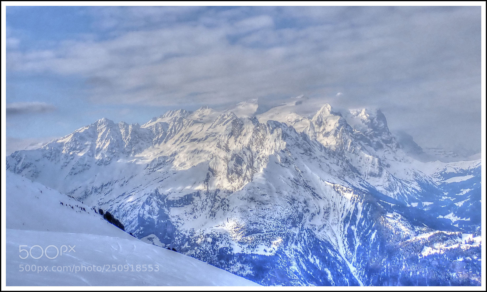 Olympus TG-5 sample photo. Verschneite berge photography