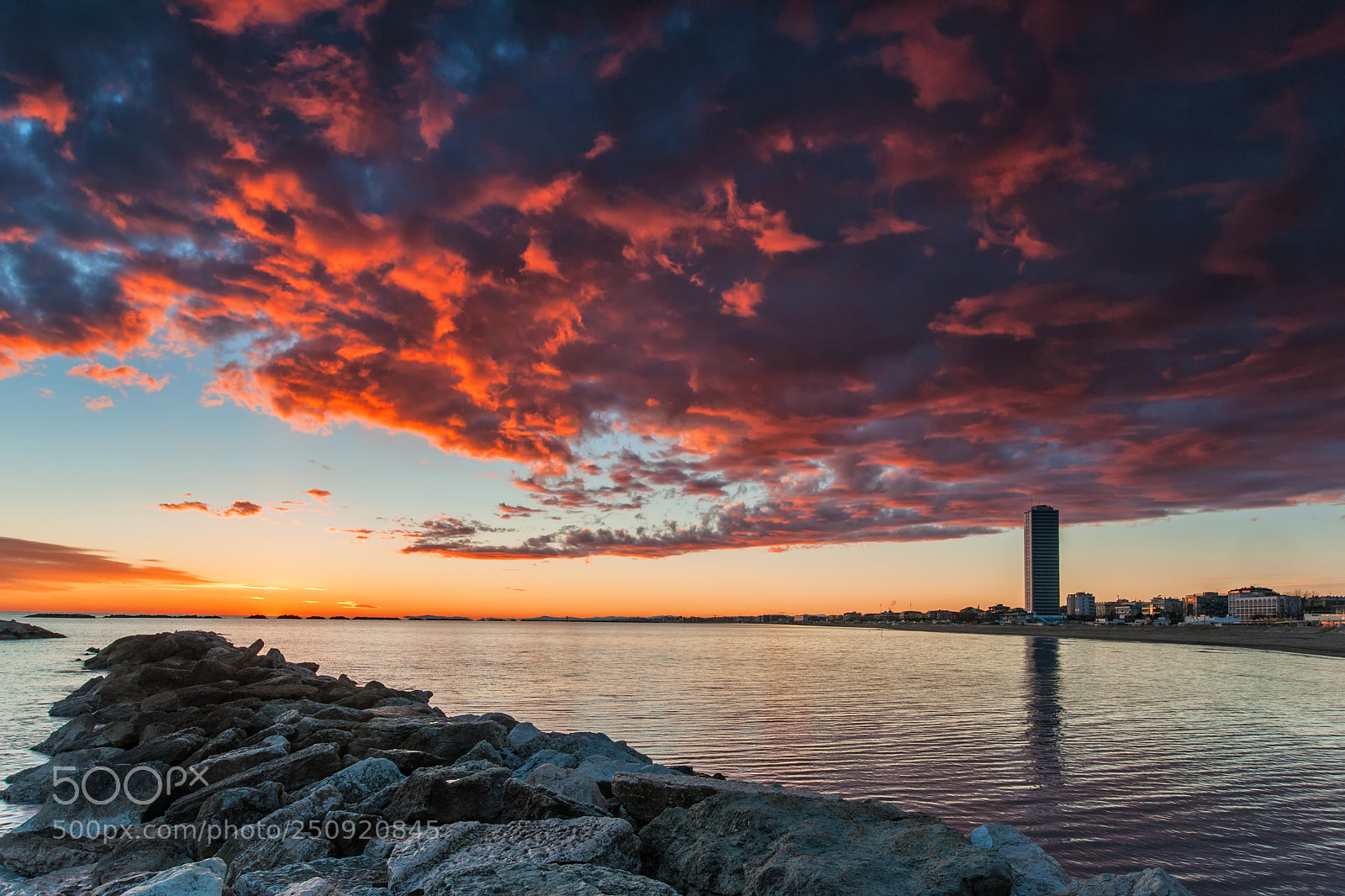 Nikon D700 sample photo. Red sky photography