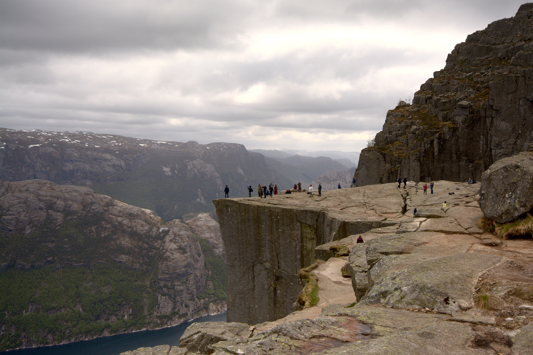 Sigma 10-20mm F4-5.6 EX DC HSM sample photo. Preikestolen rocj, view from aside photography