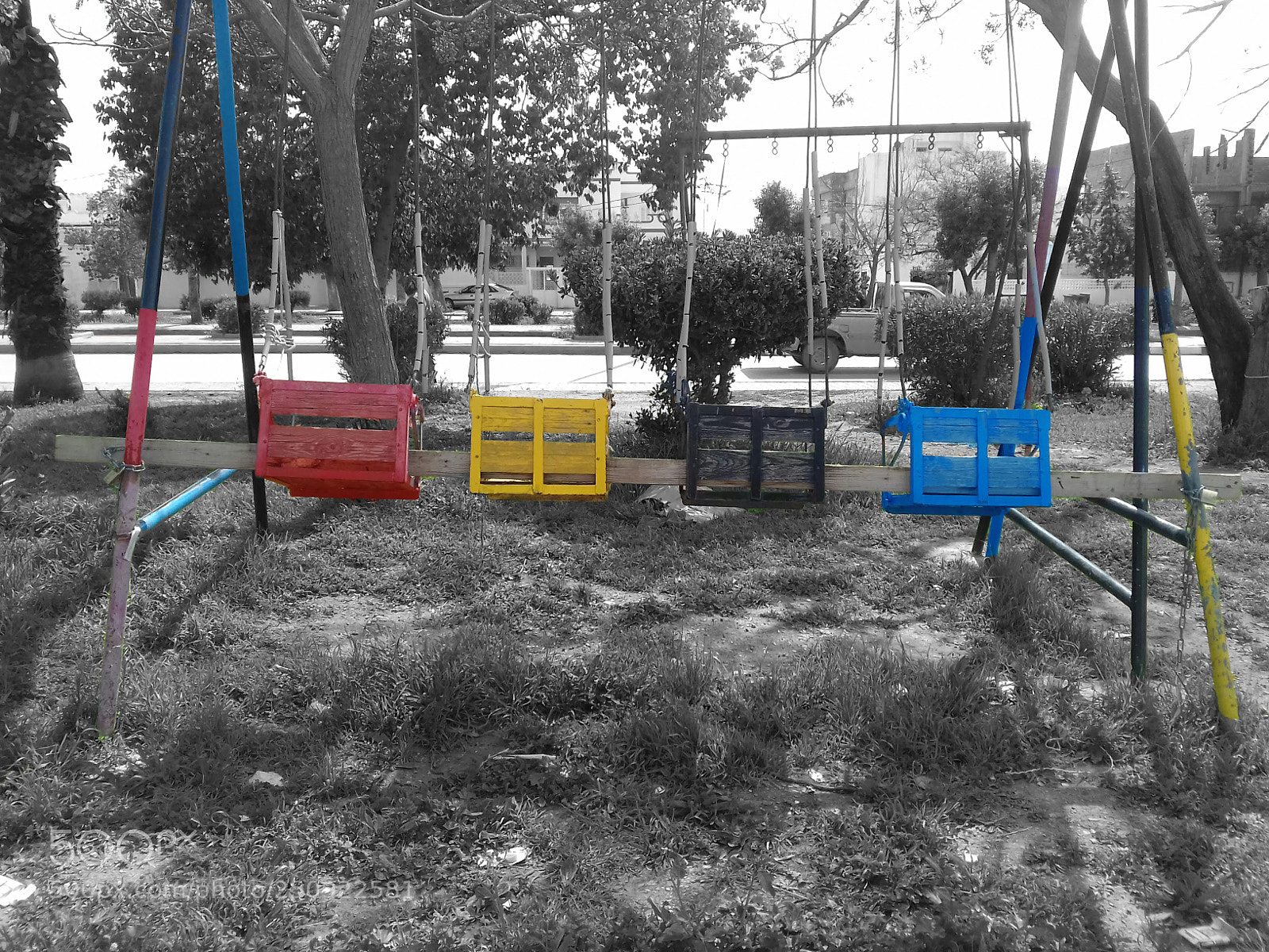 Samsung Galaxy J3(2016) sample photo. Old swing photography