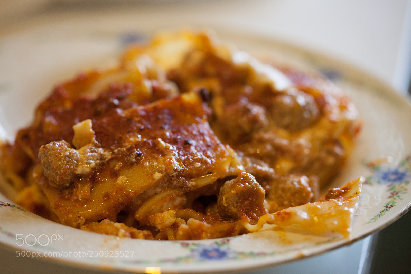 Canon EOS 5D Mark II sample photo. Lasgna, traditional dish photography