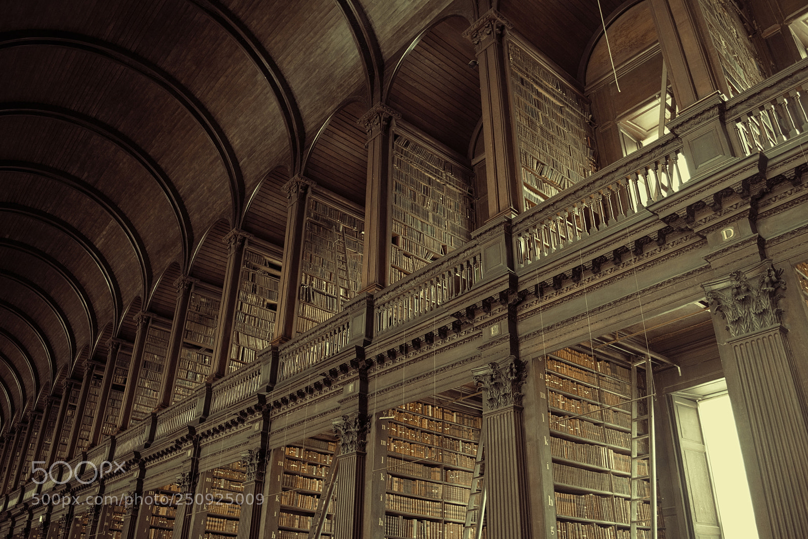 Nikon D5200 sample photo. Trinity college library photography