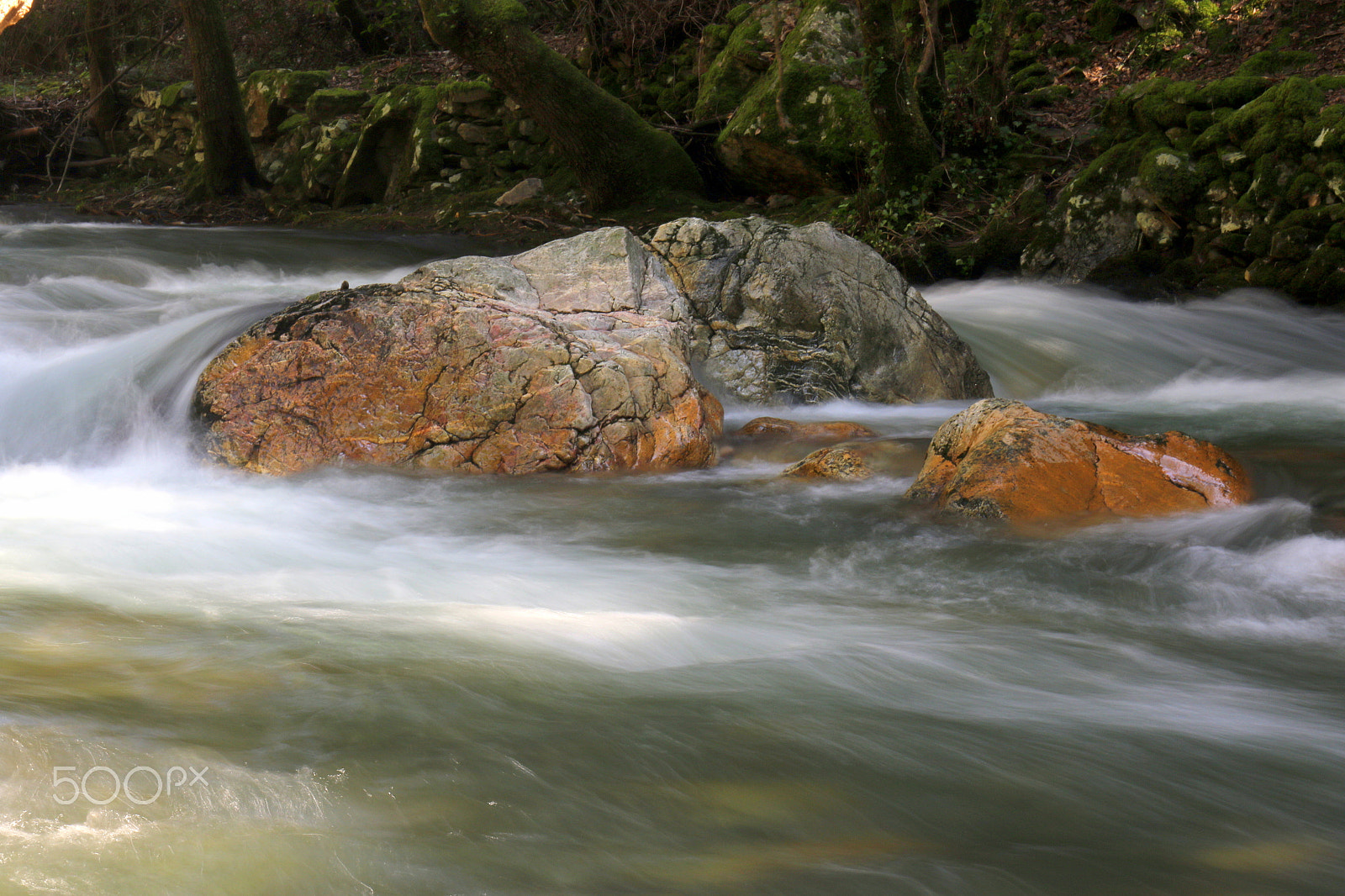 Canon EF 24-70mm F4L IS USM sample photo. Stone in the river photography