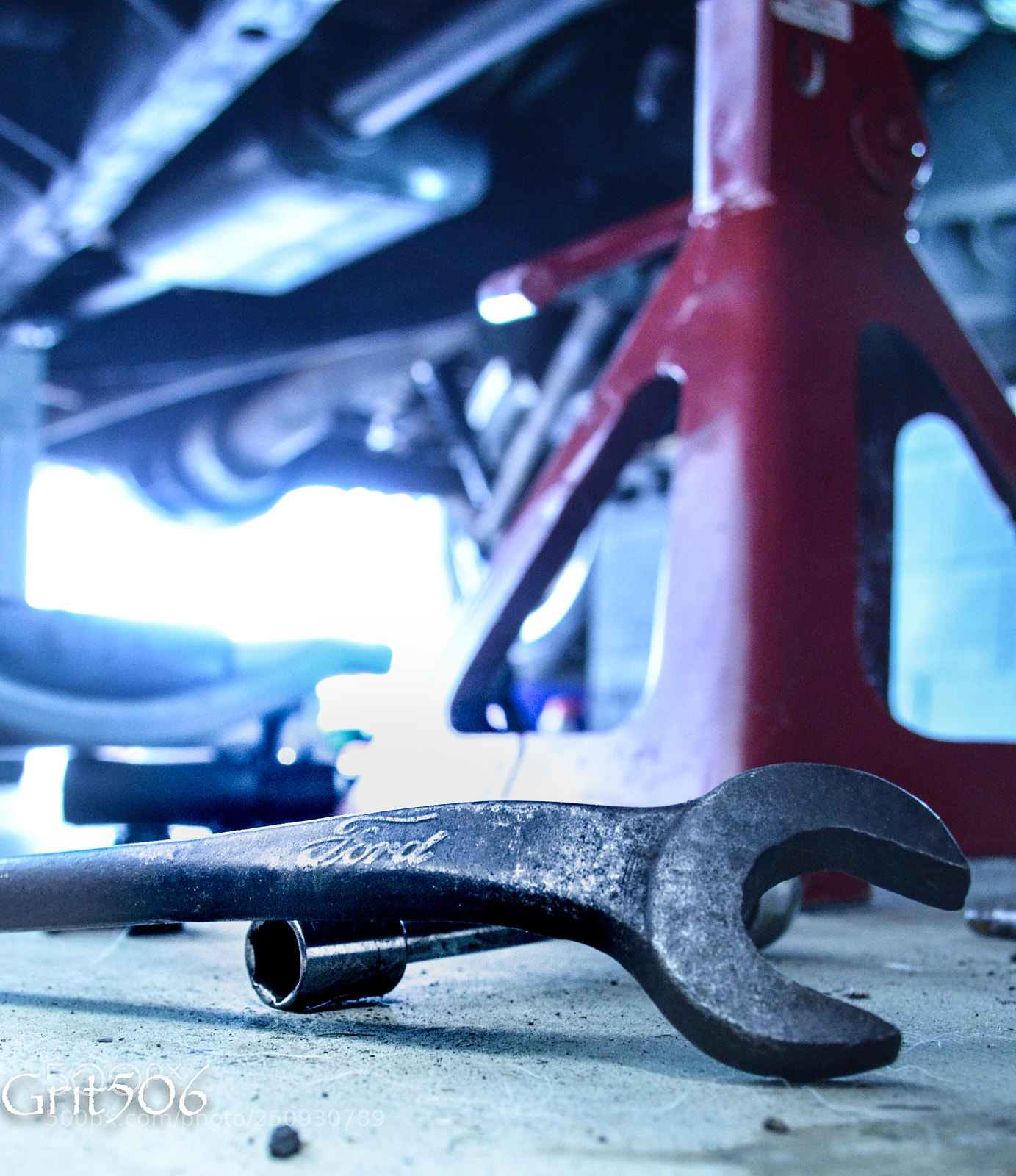 Nikon D5100 sample photo. Factory ford wrench photography