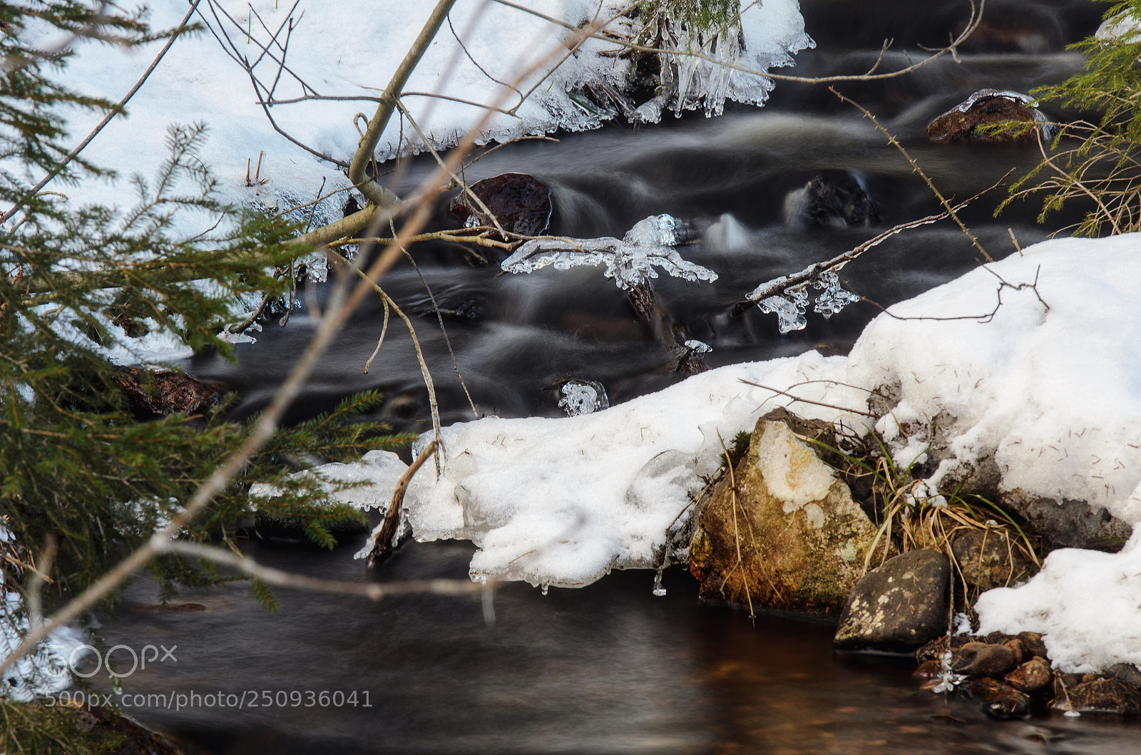 Nikon D7000 sample photo. Flow underneath the ice photography
